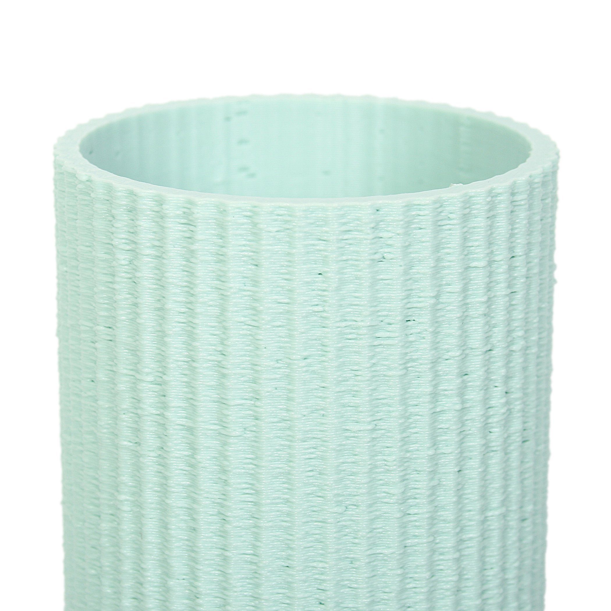 Kreative Feder Dekovase Designer Vase nachwachsenden Rohstoffen; Dekorative aus & Water bruchsicher aus wasserdicht Bio-Kunststoff, Green – Blumenvase