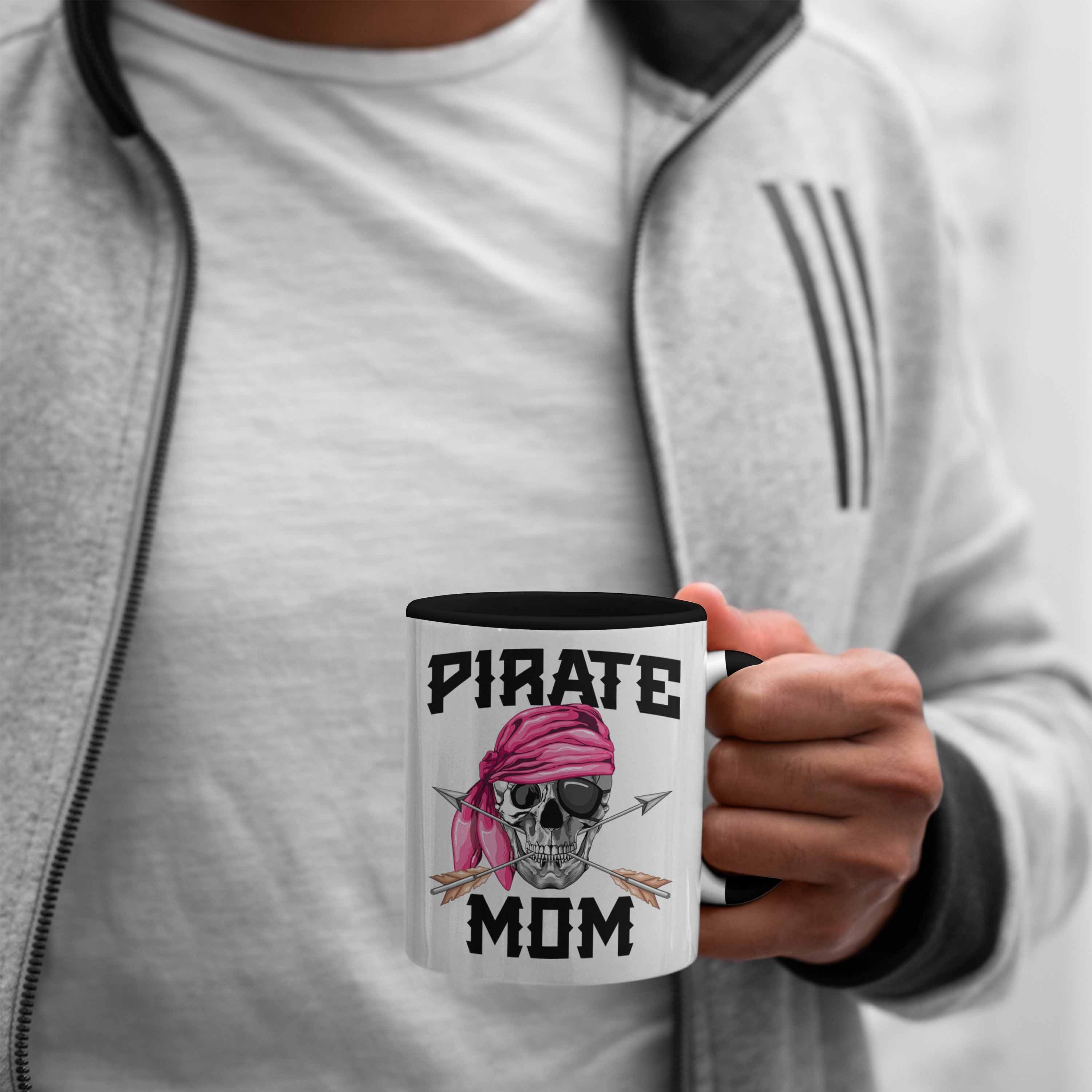 Pirate Piraten Trendation für Mutter Muttertag eine Schwarz Tasse Geschenk Tasse Mom