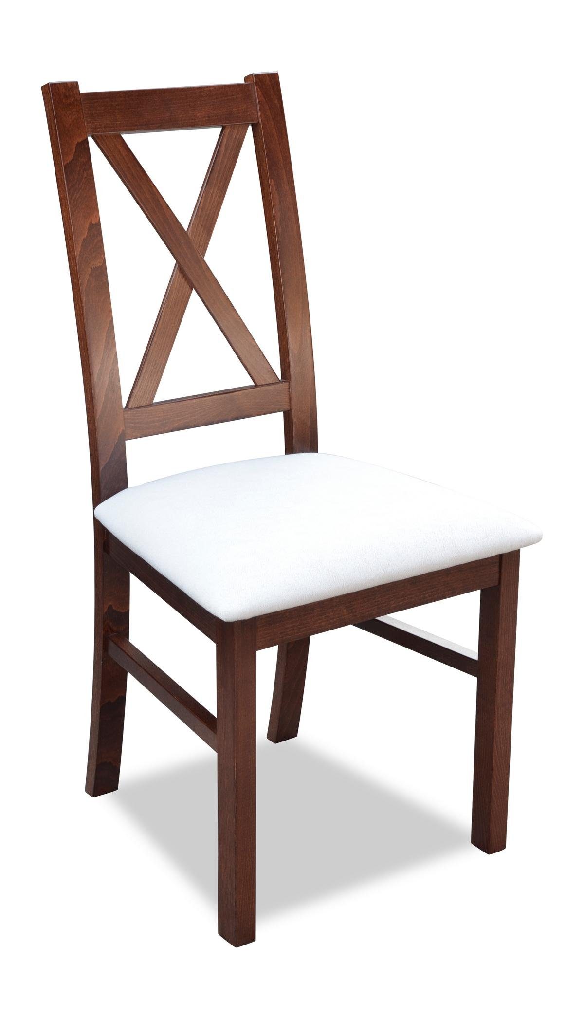 JVmoebel Stuhl, Design Holz Ess Lehn Stuhl Esszimmer Polster Lehnstühle 1 Stühle