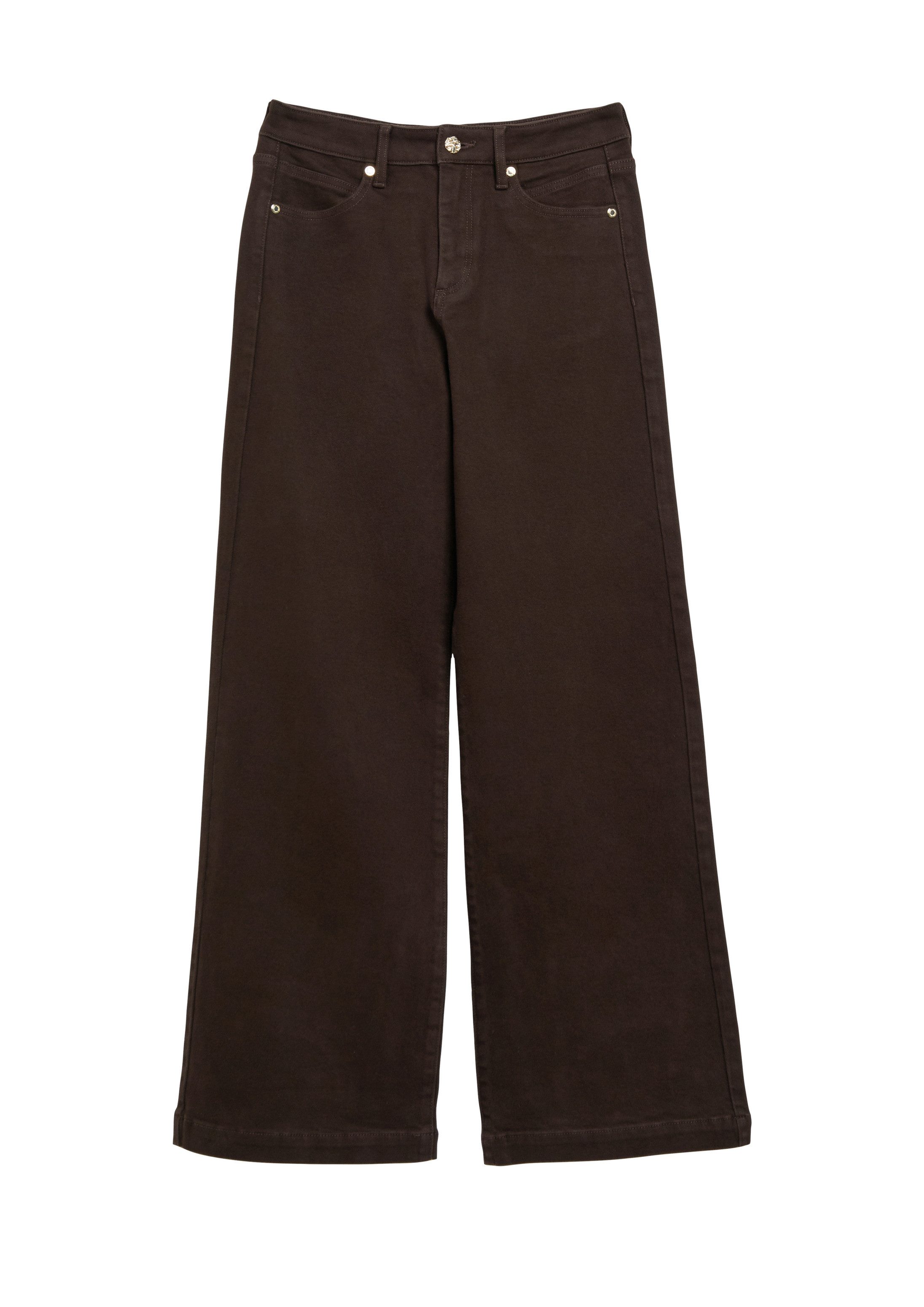 s.Oliver Weite Jeans Jeans-Hose SURI Jeans Suri / Regular Fit / High Rise / Wide Leg / mit Zierknopf