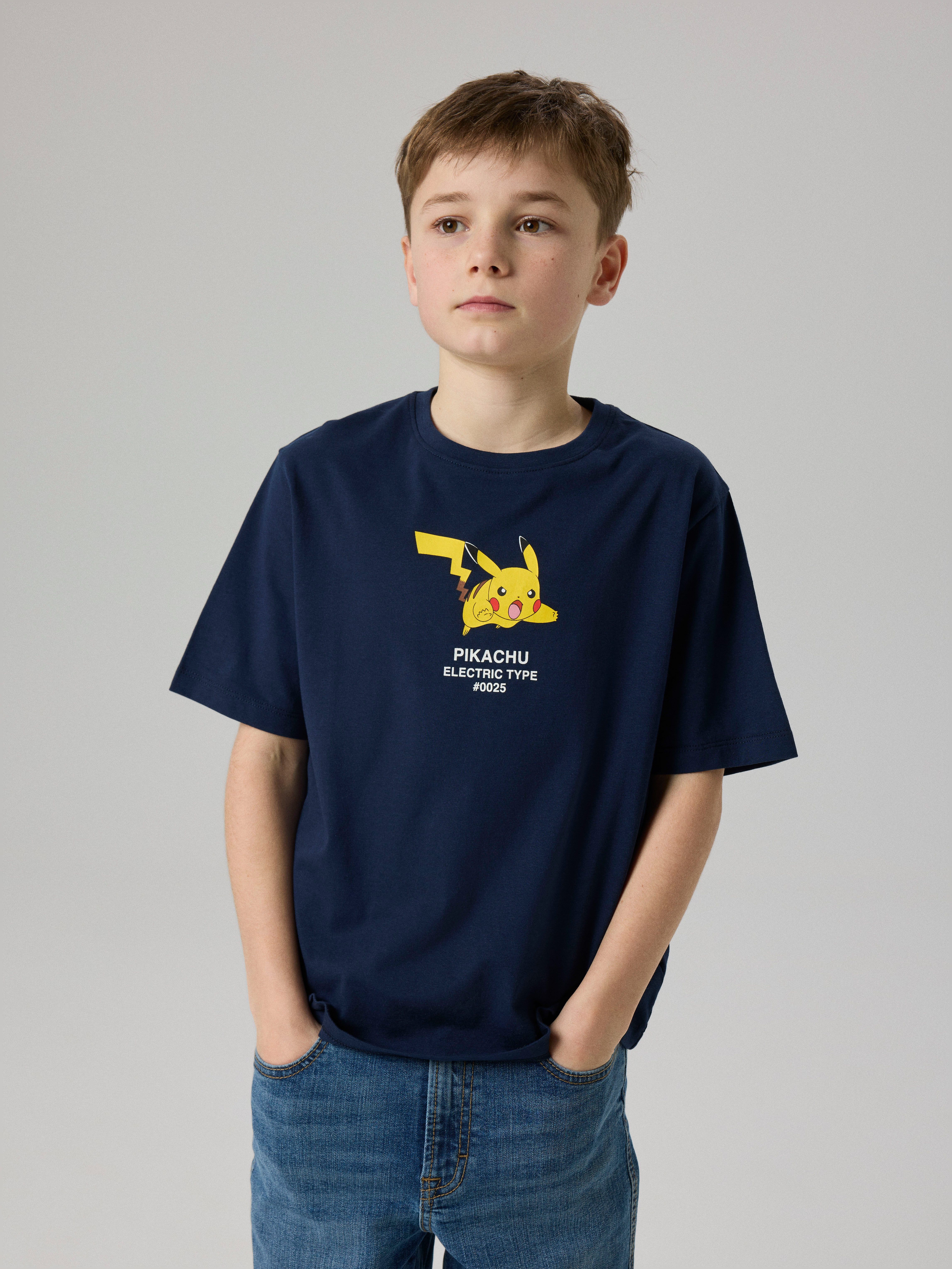 Name It T-Shirt NKMJYK POKEMON SS NREG TOP BOX NOOS SKY Baumwolle, regular fit
