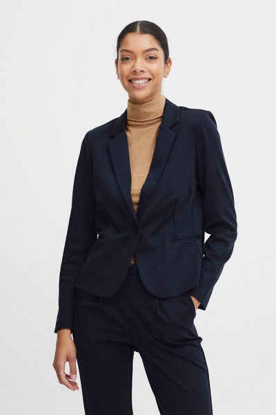 b.young Jackenblazer Dünner Langarm Blazer mit Schulterpolster Business Jacke Rizetta (regular fit) 4980 in Navy