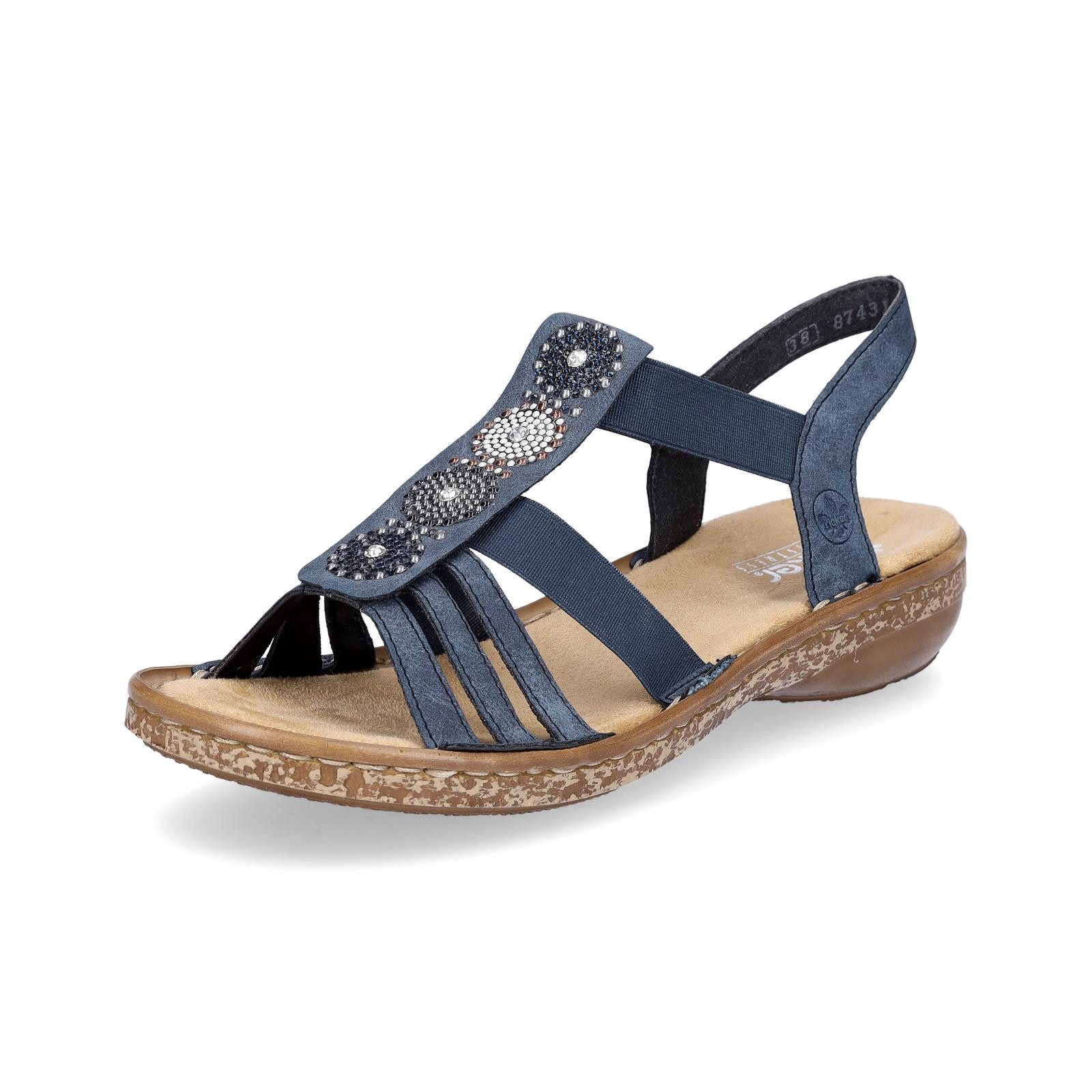 Rieker Rieker Damen Sandale blau Sandale günstig online kaufen