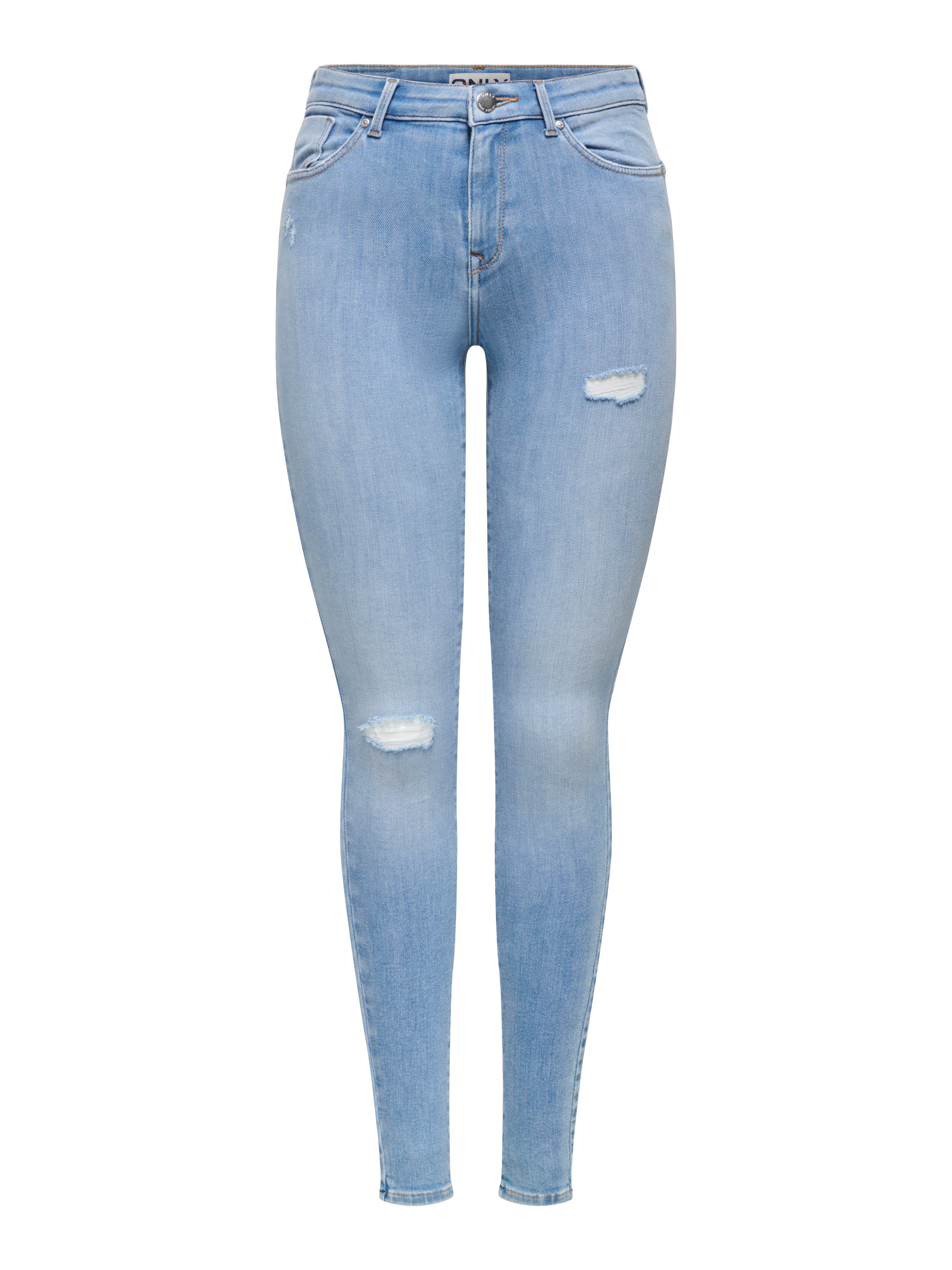 ONLY Skinny-fit-Jeans ONLPOWER MW PUSH UP DES DNM Baumwollmischung, Regular Waist