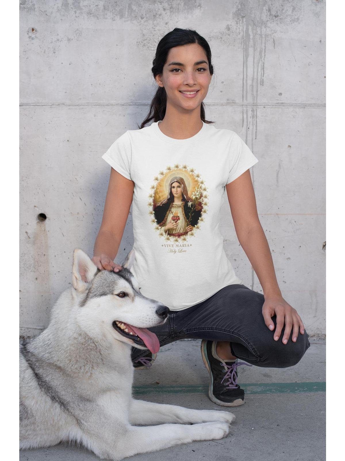 Love Vive Holy T-Shirt Maria weiss