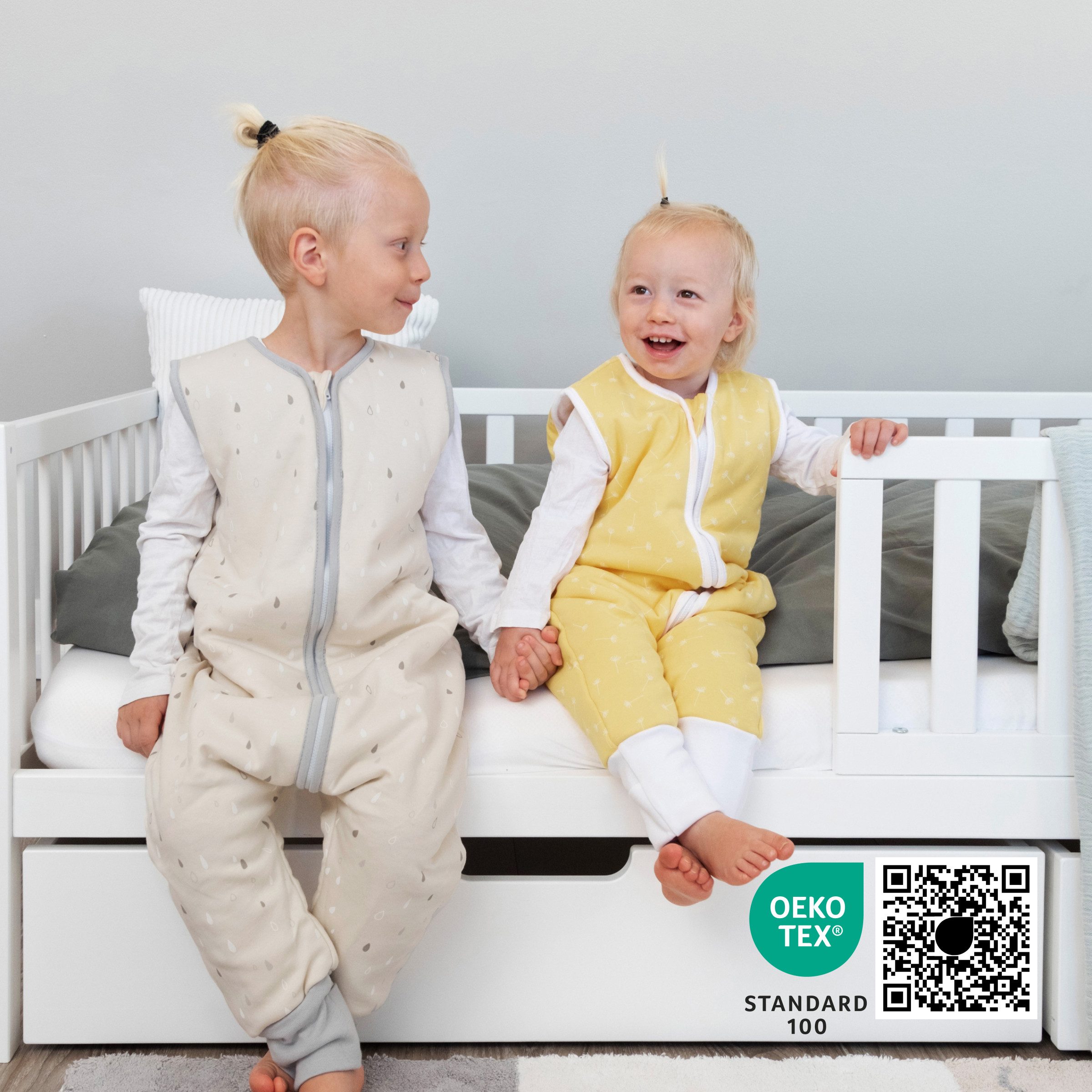 Ehrenkind Babyschlafsack Sommer Schlafsack mit Füßen, Bio-Baumwolle, 1 TOG (Standard by OEKO-TEX, 100% Bio-Baumwolle, Sommerschlafsack mit Beinen, 1.0 TOG), Schlafsack Baby, Baby Schlafsack