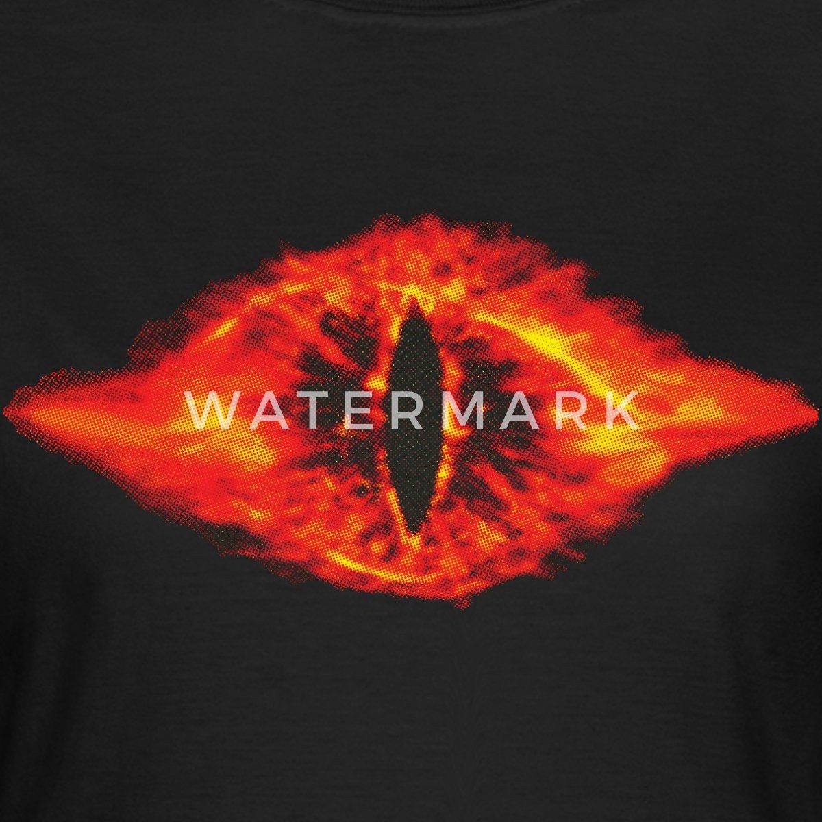 Spreadshirt T-Shirt Der Herr Der Ringe Das Rote Auge Saurons Frauen T-Shirt (1-tlg) Slim Fit, fällt klein aus