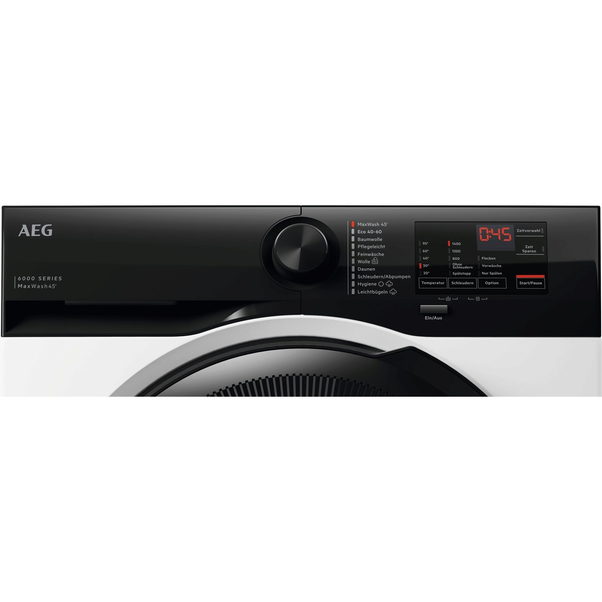 AEG Waschmaschine 6000 ProSense® LR6FE49FL, 9 kg, 1400 U/min, Volle Ladung in 45 Min. bei 30 °C Sauber & Effizient mit KI WashAssist