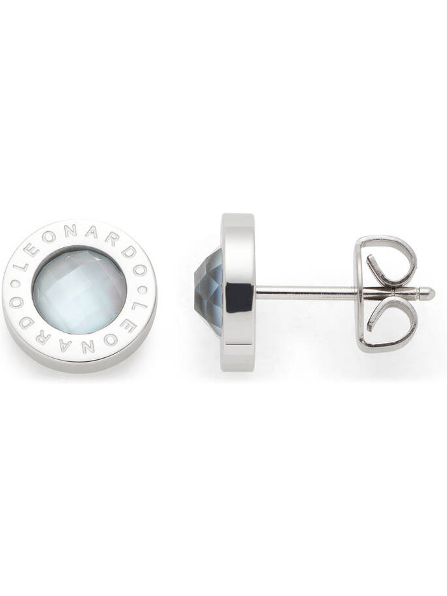 Paar Ohrstecker Leonardo Damen-Ohrstecker Edelstahl Glasstein