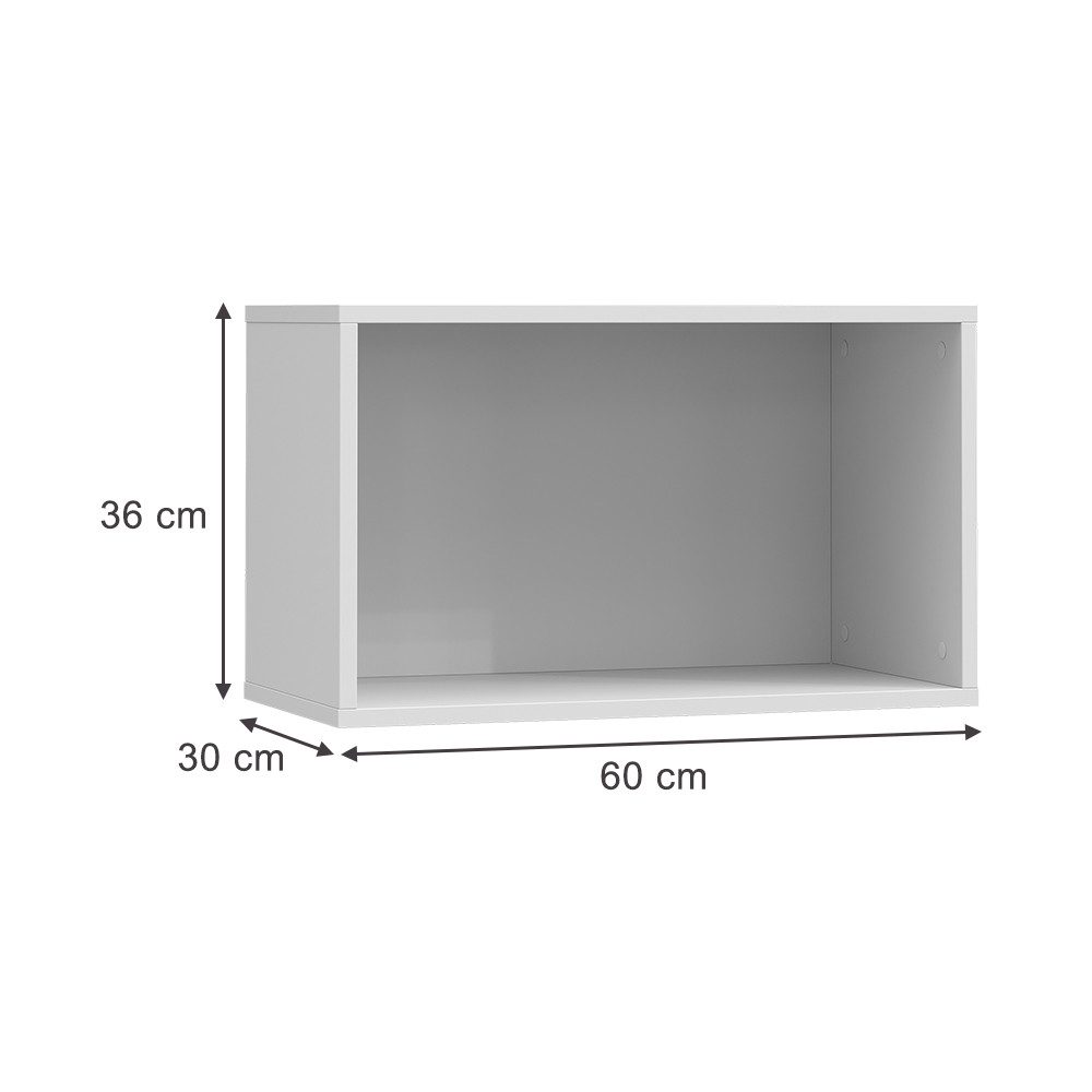 Vicco Bücherregal Tomy, Weiß, 60 x 36 cm günstig online kaufen