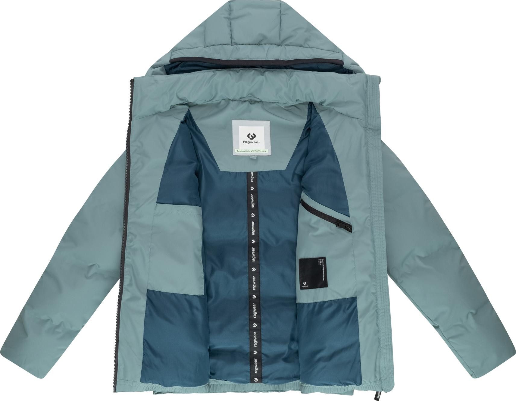 Ragwear Winterjacke Norgos Winter Steppjacke mit Kapuze