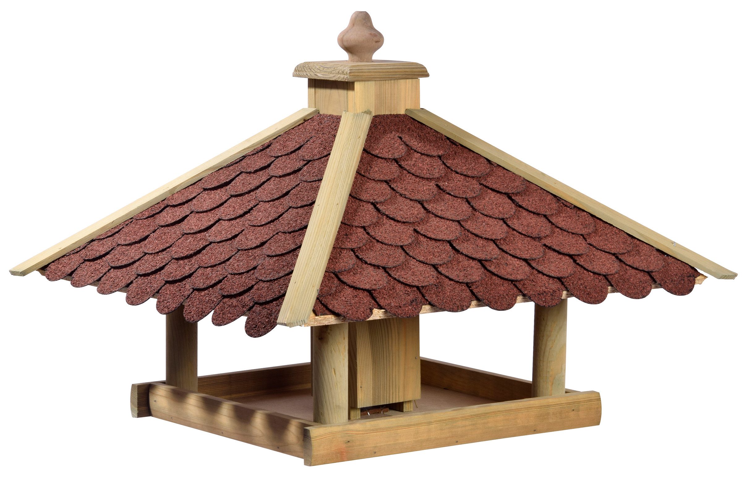 Vogelhaus Natura Premium Wildvogel Futterhaus Brixen, 51 x 40 x 51 cm, Holz