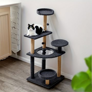 DOPWii Katzen-Wandregal Mehrschichtiges Katzenklettergerüst, kleines Katzenturmspielzeug, für Wohnzimmer, Zoohandlung