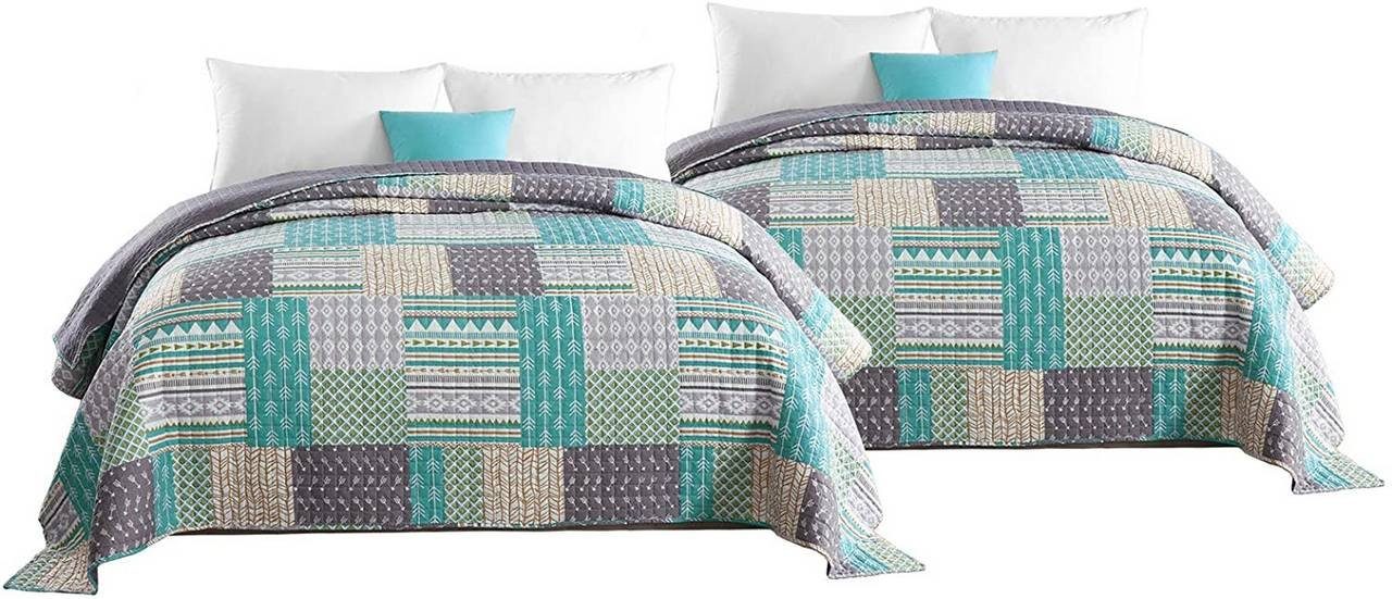 Woltu Tagesdecke, 2 x Bettüberwurf Doppelbett günstig online kaufen
