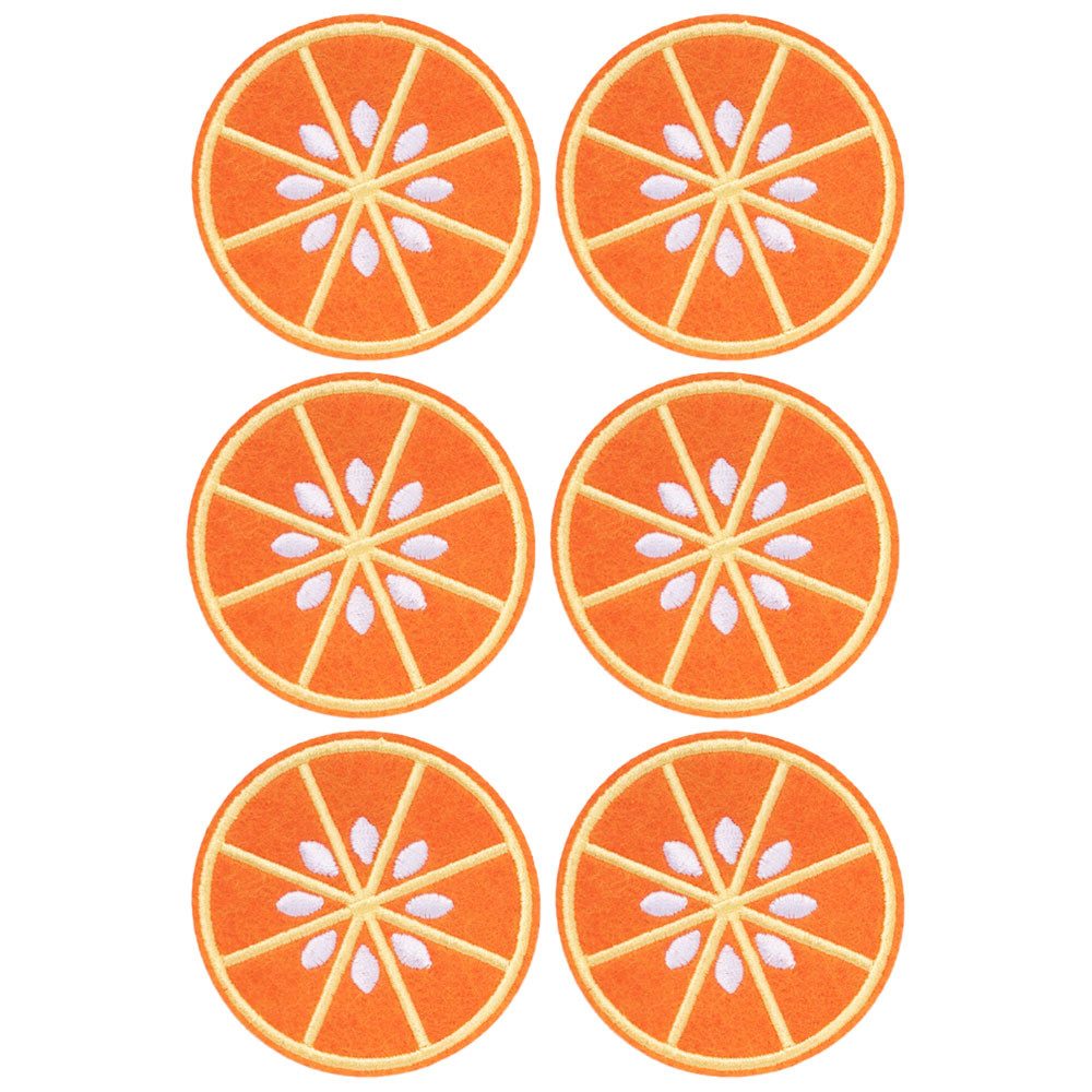 Goldschmidt Kostüme Kostüm Aufnäher Orangen Patches 6 Stk