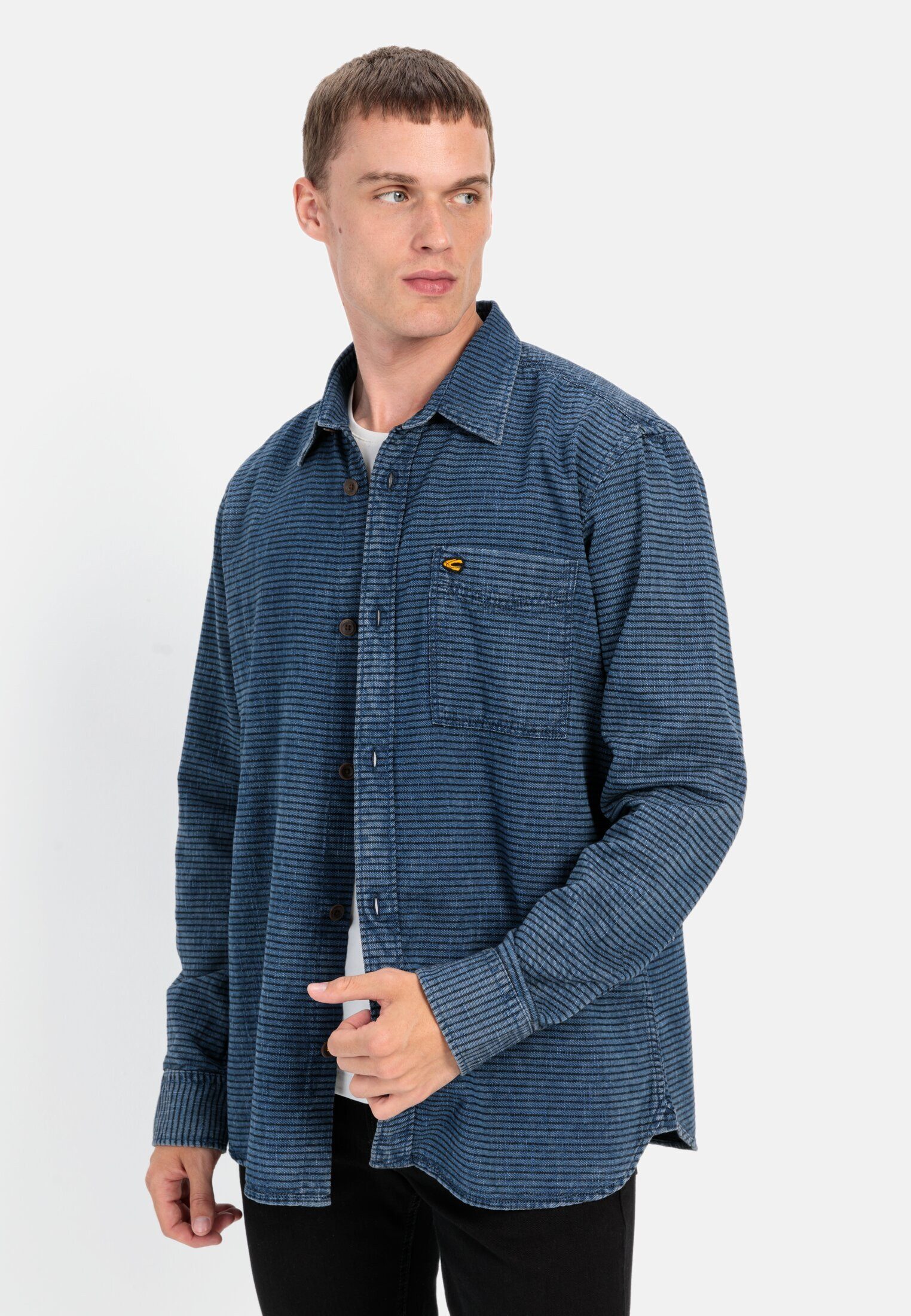 Langarmhemd im Overshirt-Look