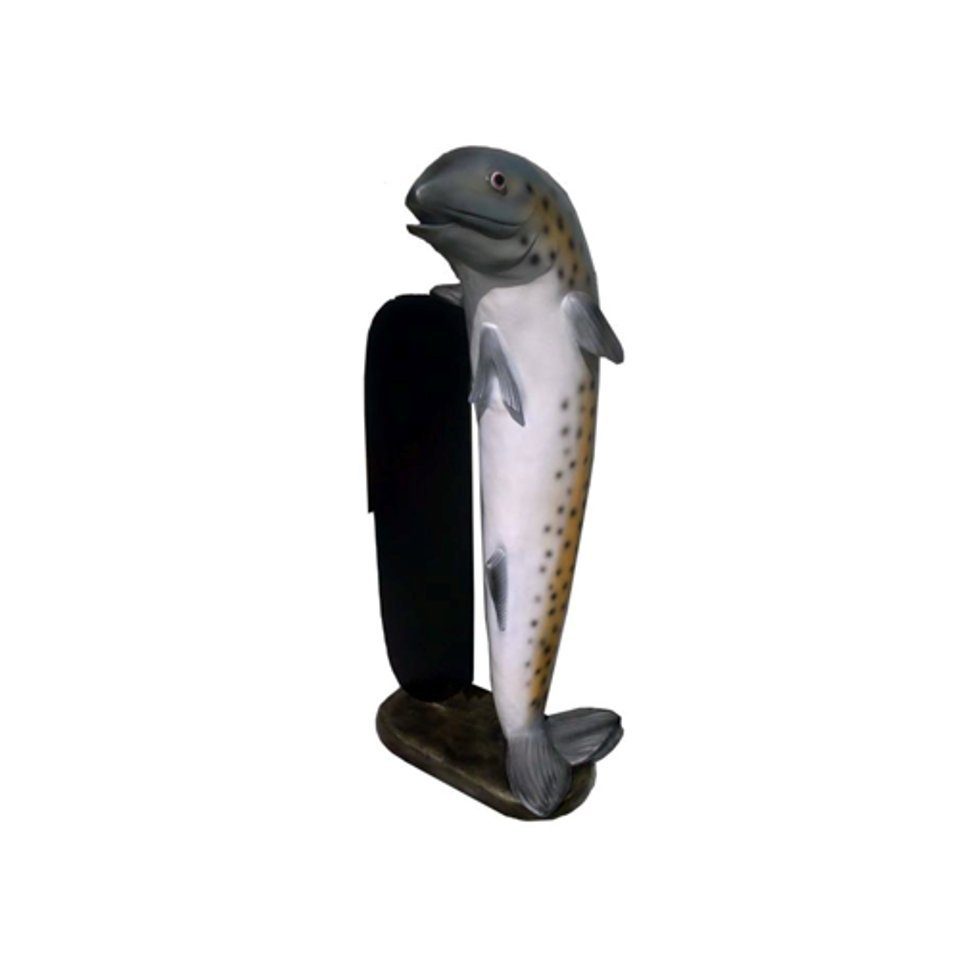 JVmoebel Skulptur Restaurant Figur Statuen Aufsteller Skulptur Fisch Neu Schild Skulpturen 137cm