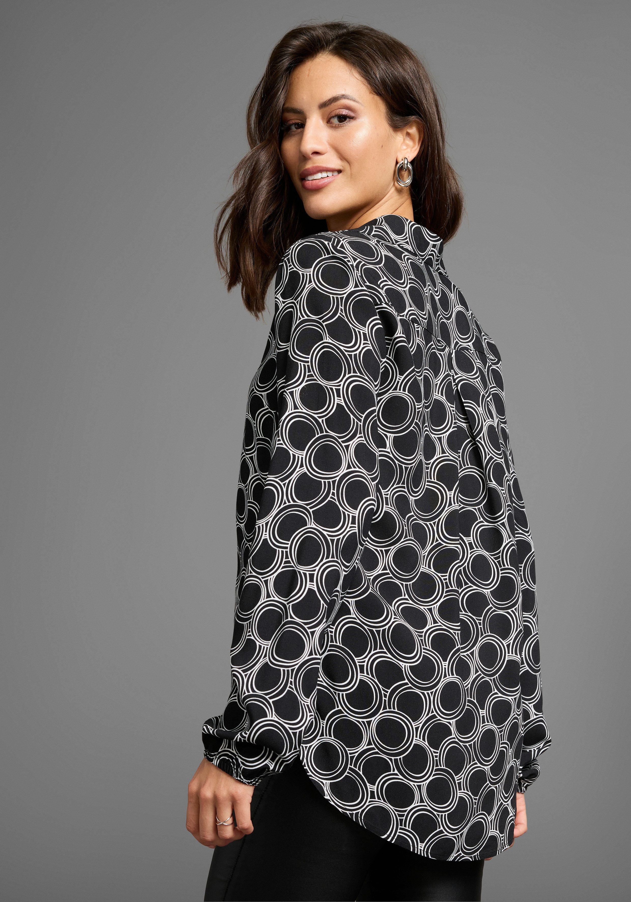 Laura Scott Longbluse mit Kontrasttape - günstig online kaufen
