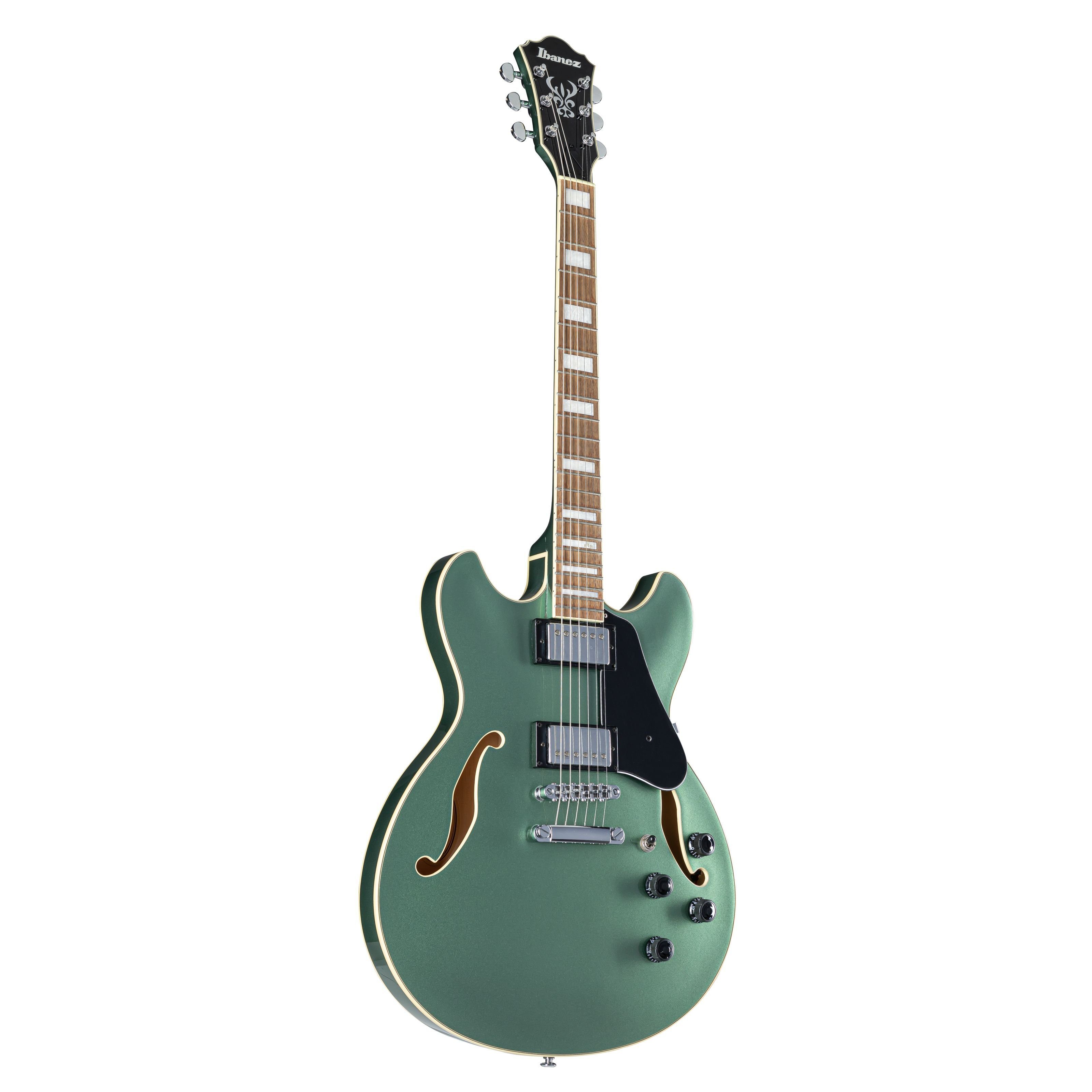 Ibanez Halbakustik-Gitarre, Halb-Akustik Gitarren, Semi Hollow-Modelle, Artcore AS73-OLM Olive Metallic - Halbakustik Gitarre