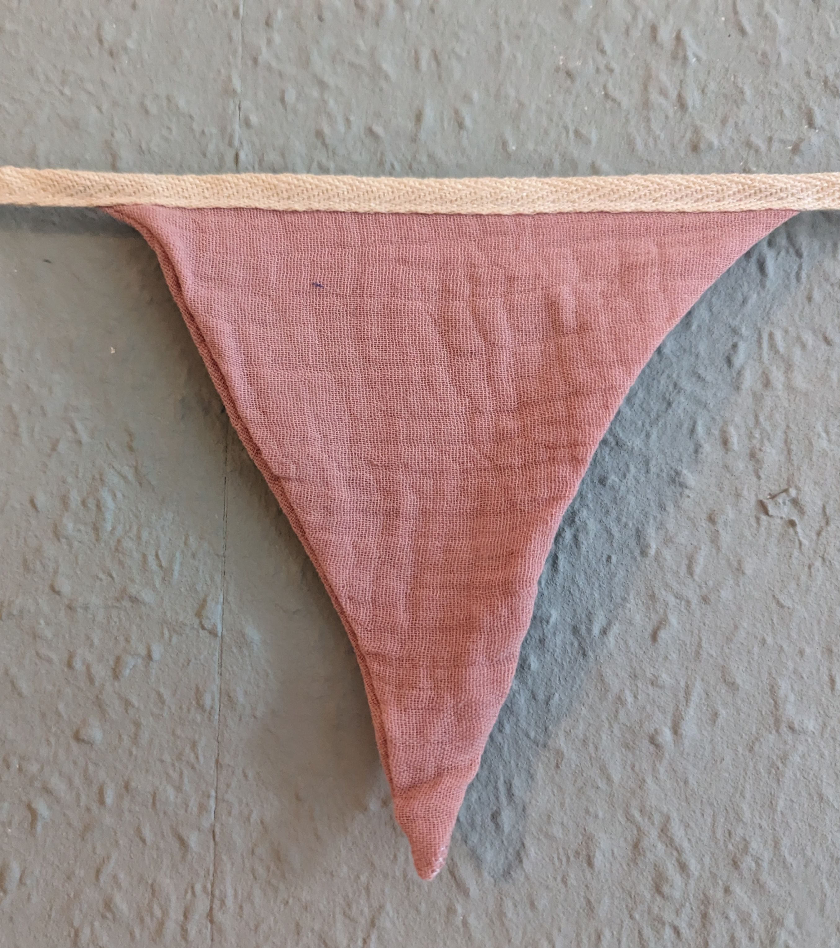 Aurelie Girlande Bunte Wimpelkette aus Musselin
