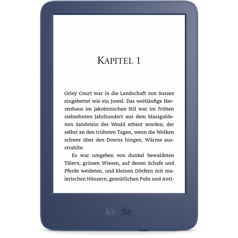 Amazon Kindle 6" (2022) E-Book Reader, blau. E-Book