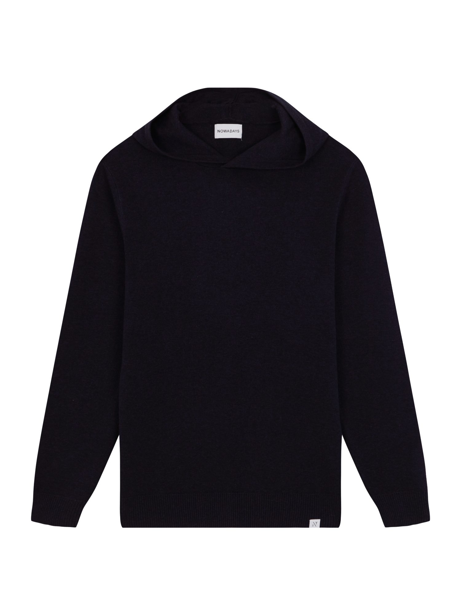 NOWADAYS Strickpullover blau,Casual,Baumwolle,Unifarben,Lang,Gerade