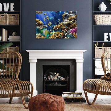wandmotiv24 Leinwandbild Unterwasser, Unterwasser (1 St), Wandbild, Wanddeko, Leinwandbilder in versch. Größen