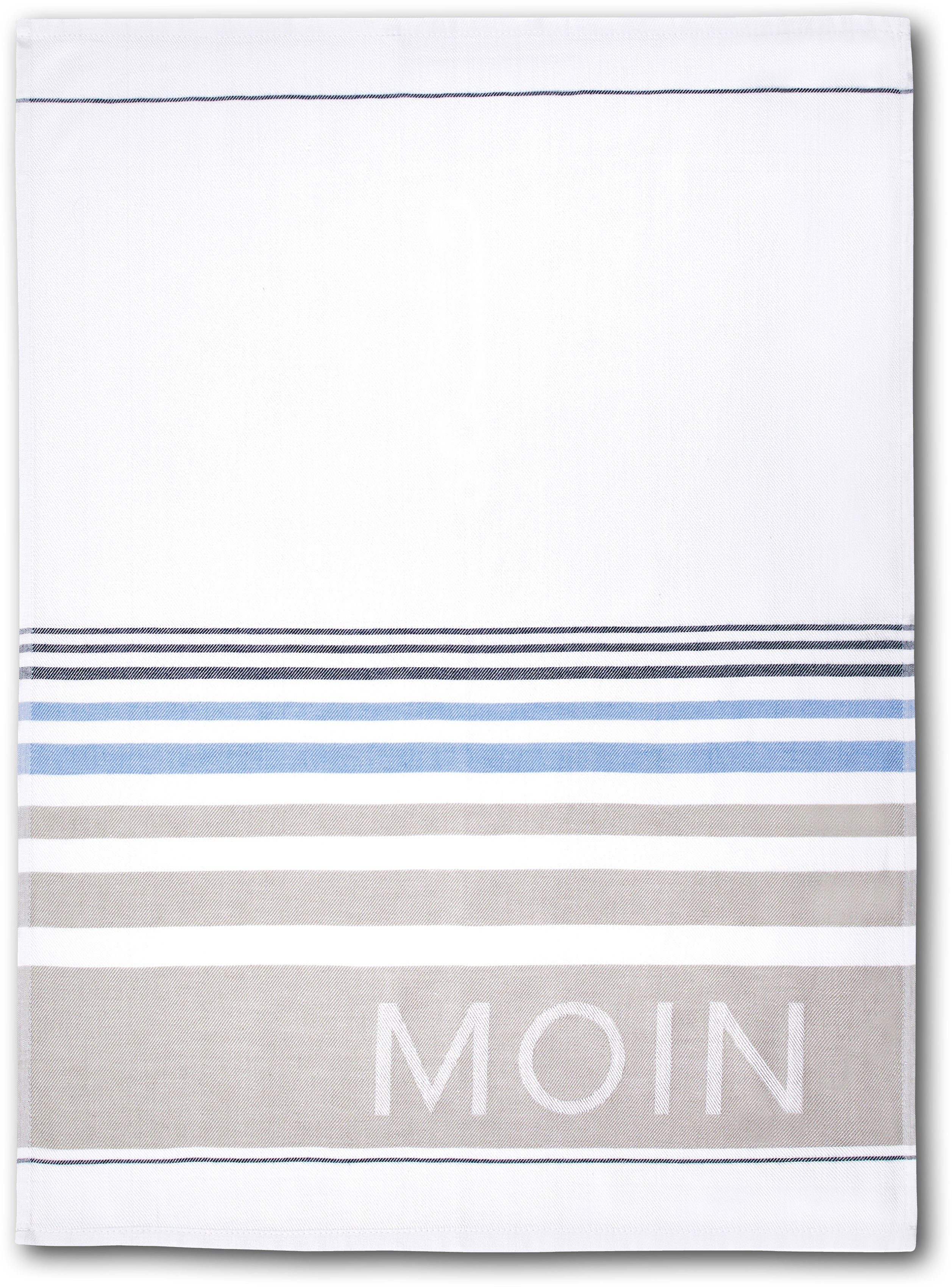 Dyckhoff Geschirrtuch Moin, (Set, 3-tlg), 100% Baumwolle, saugfähig, 50 x 7 günstig online kaufen