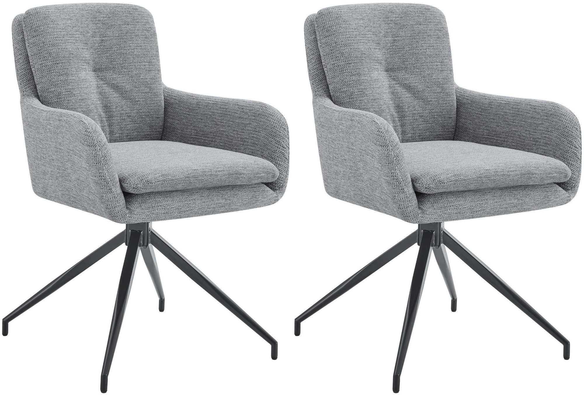 CLP Esszimmerstuhl Pickett (2er Set, 2 St), Stoffbezug, 180° schwenkbar günstig online kaufen