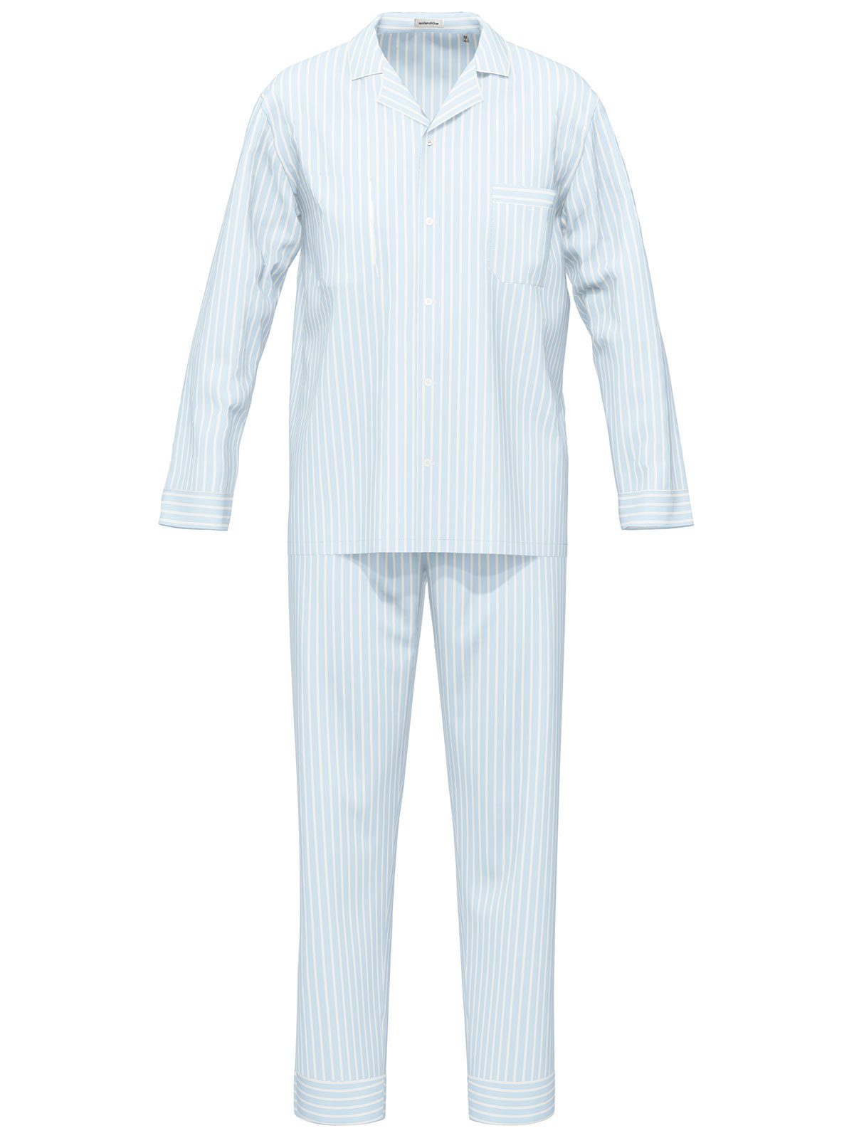 Seidensticker schwarze Rose Pyjama Herren Pyjama Set lang bodywear (Stück, günstig online kaufen