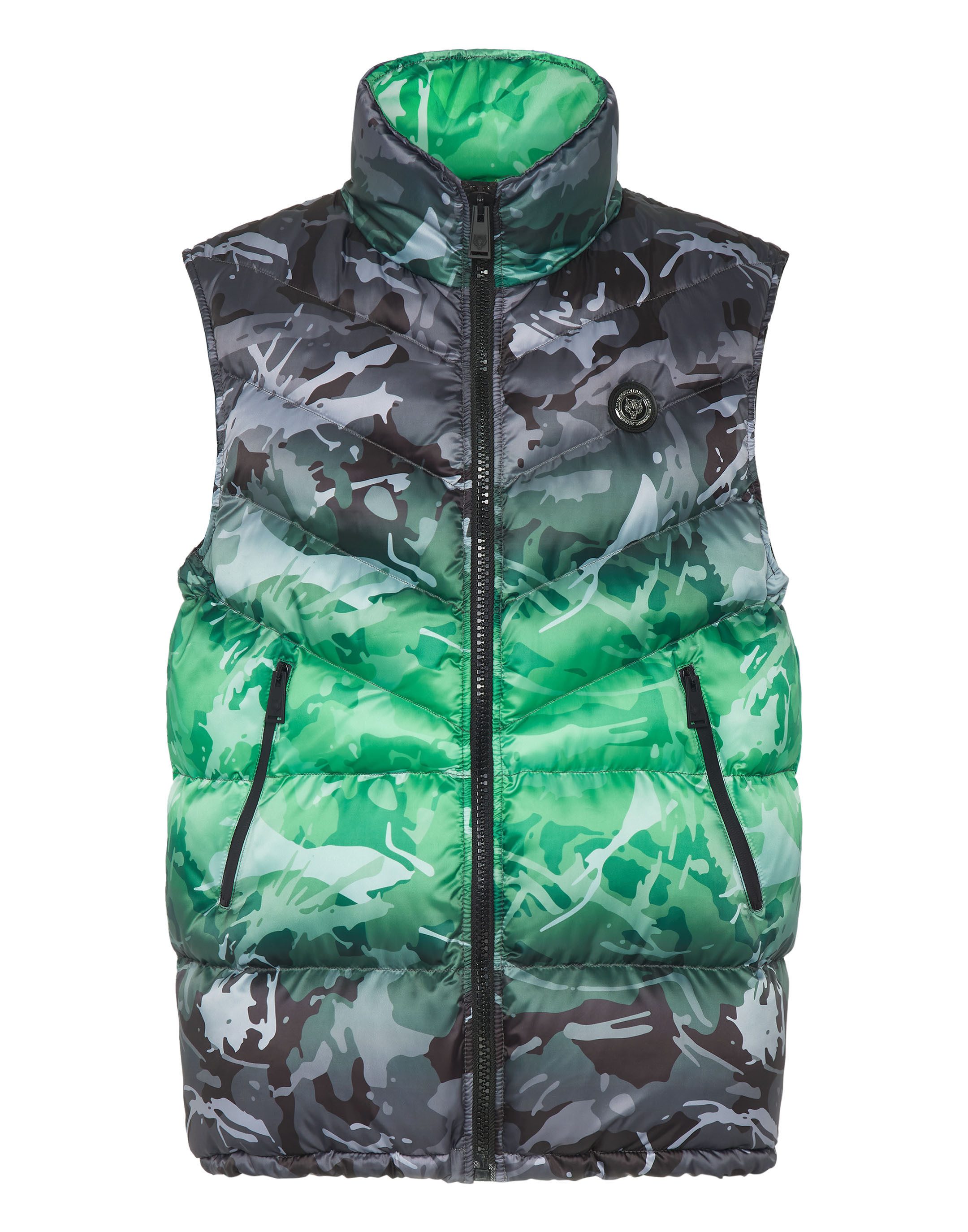 PLEIN SPORT Kurzweste Camouflage günstig online kaufen