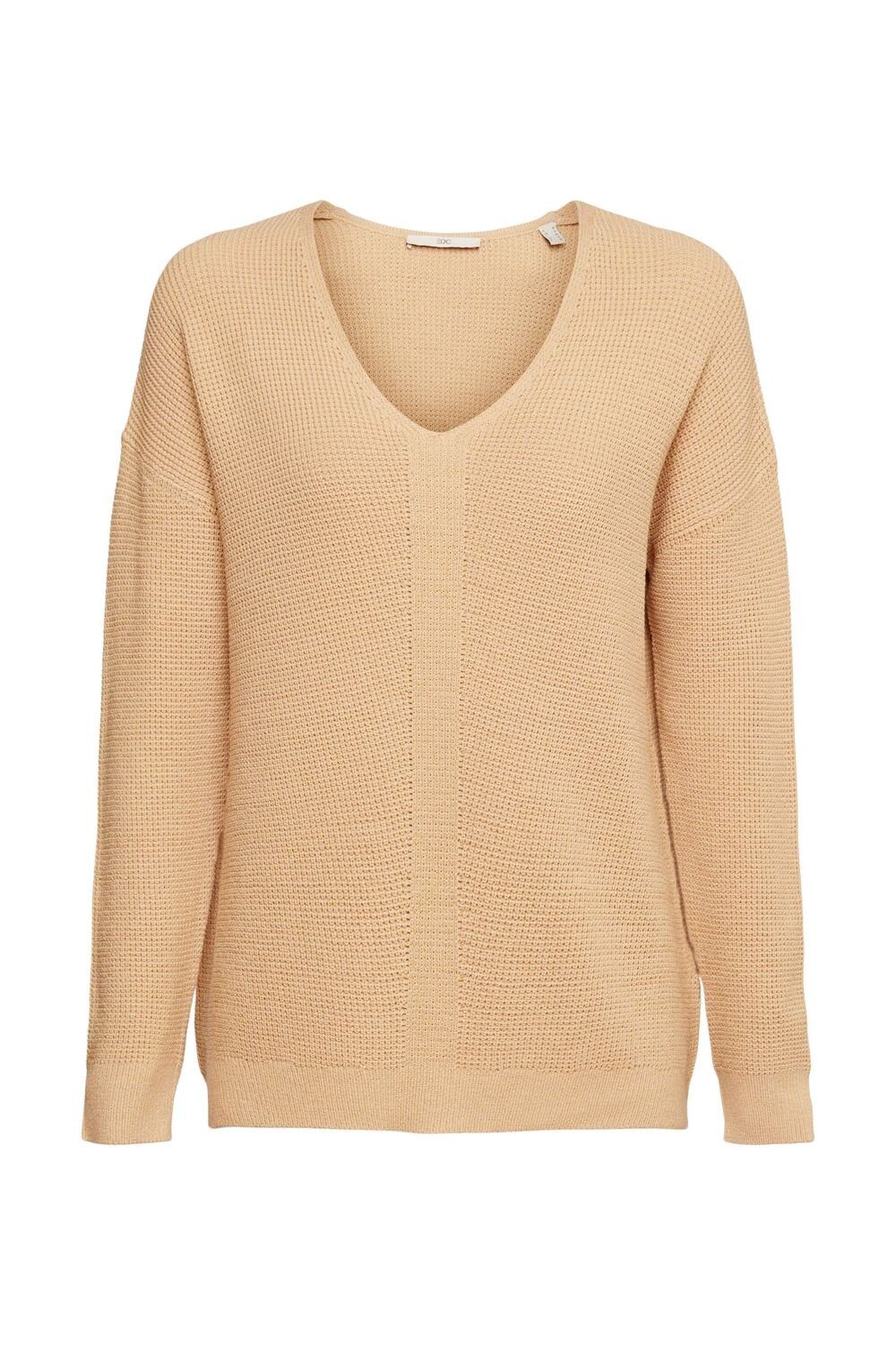 edc by Esprit Sweatshirt vneck sweater, CREAM BEIGE