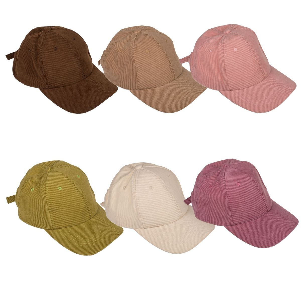 Out of the Blue Baseball Cap Basecap Cordoptik verschiedene Farben One Size Cord-Optik, größenverstellbar