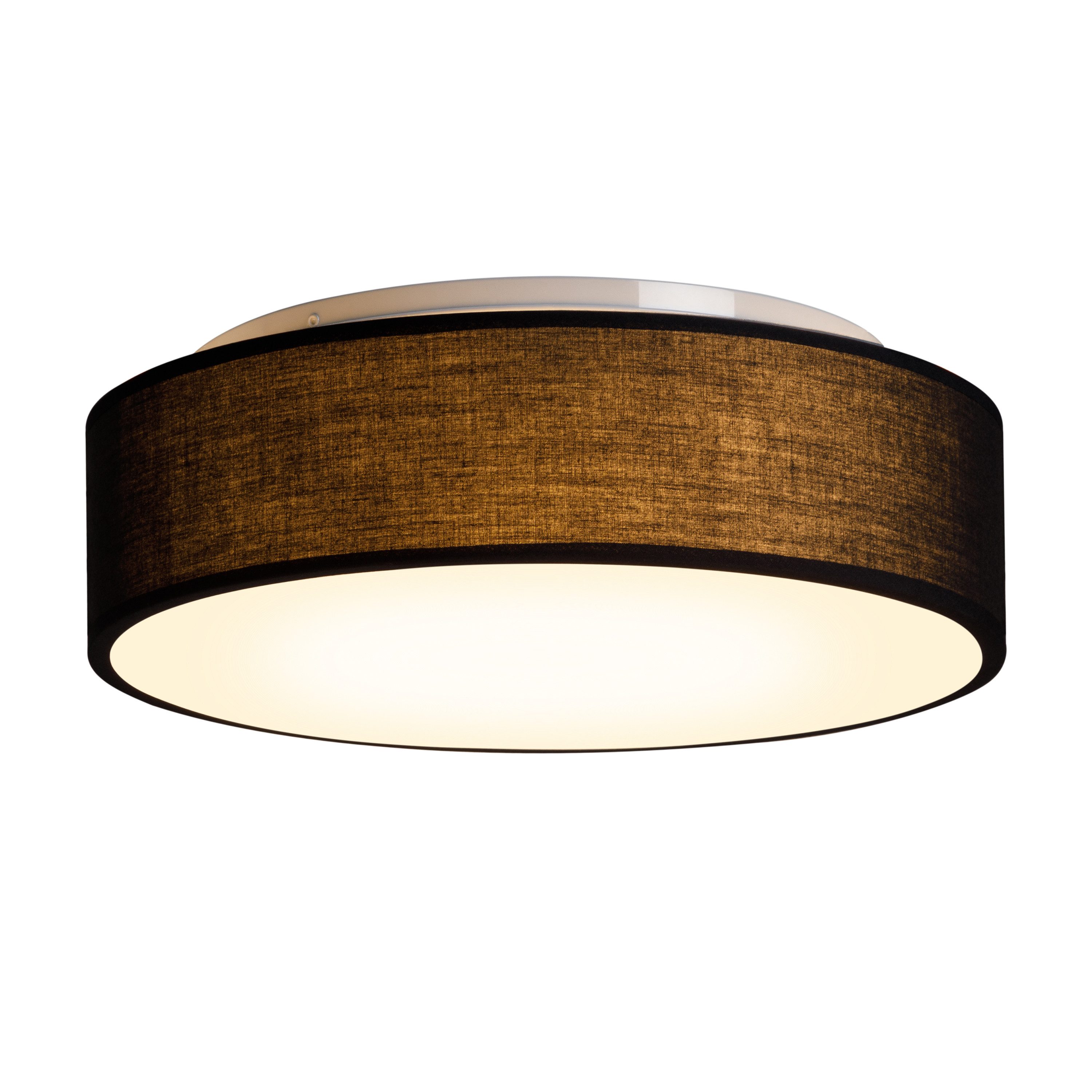 Zedelmaier Lampenschirm Deckenlampe Deckenleuchte mit Stoff-Lampenschirm, Wohnzimmerlampe Schlafzimmer Kinderzimmer Flur Lampe
