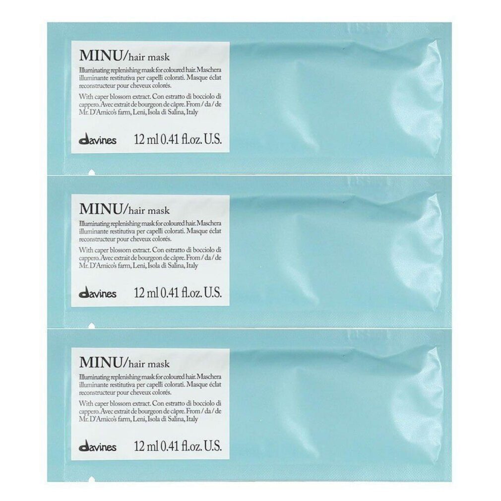 Davines Haarpflege-Set, Minu, Crememaske zur Haarbehandlung
