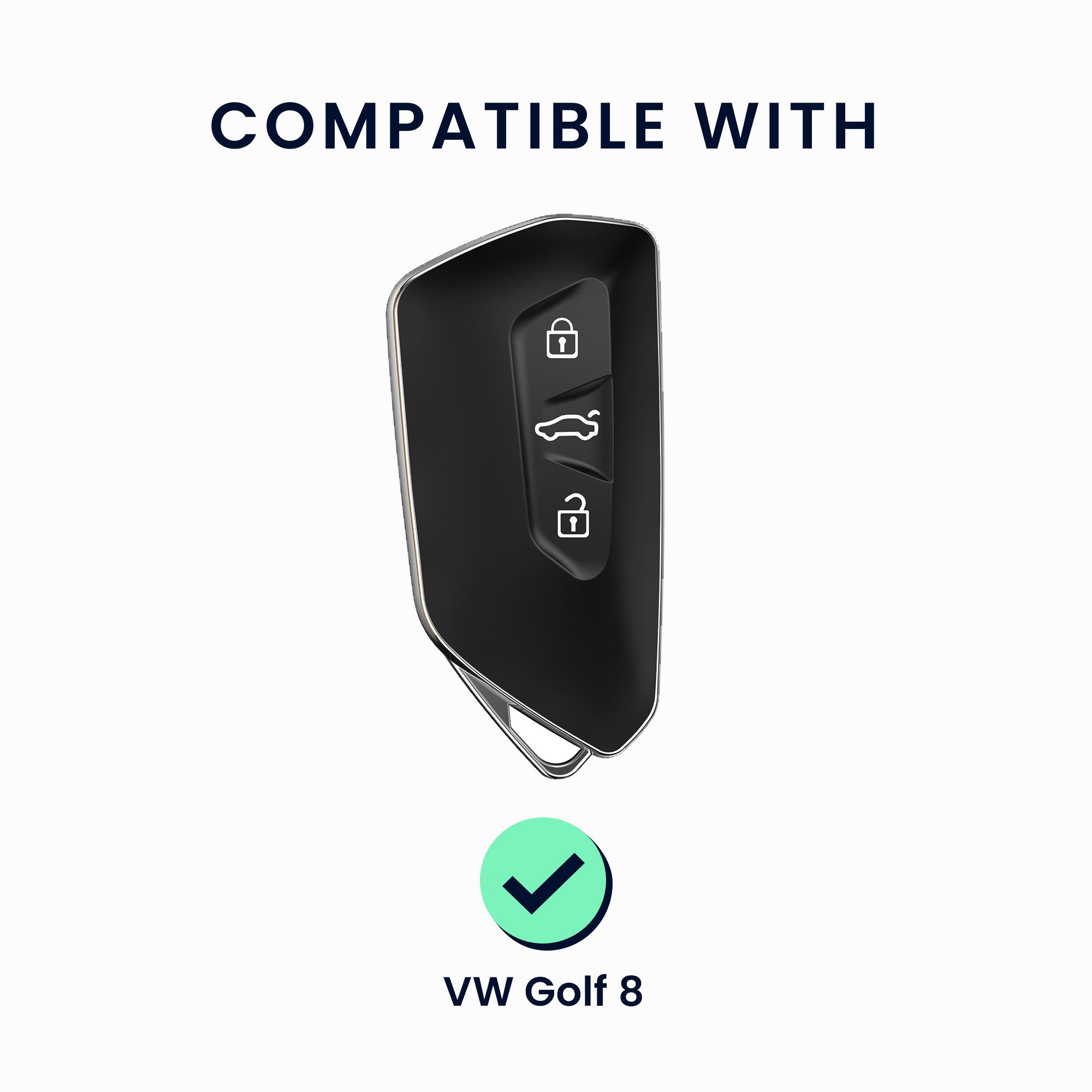 kwmobile Schlüsseltasche Autoschlüssel Hülle kompatibel mit VW Golf 8 3-Tas günstig online kaufen