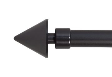 Gardinenstange Magneto, sunlines, Ø 20 mm, 1-läufig, Fixmaß, mit Bohren, verschraubt, Eisen, Kunststoff