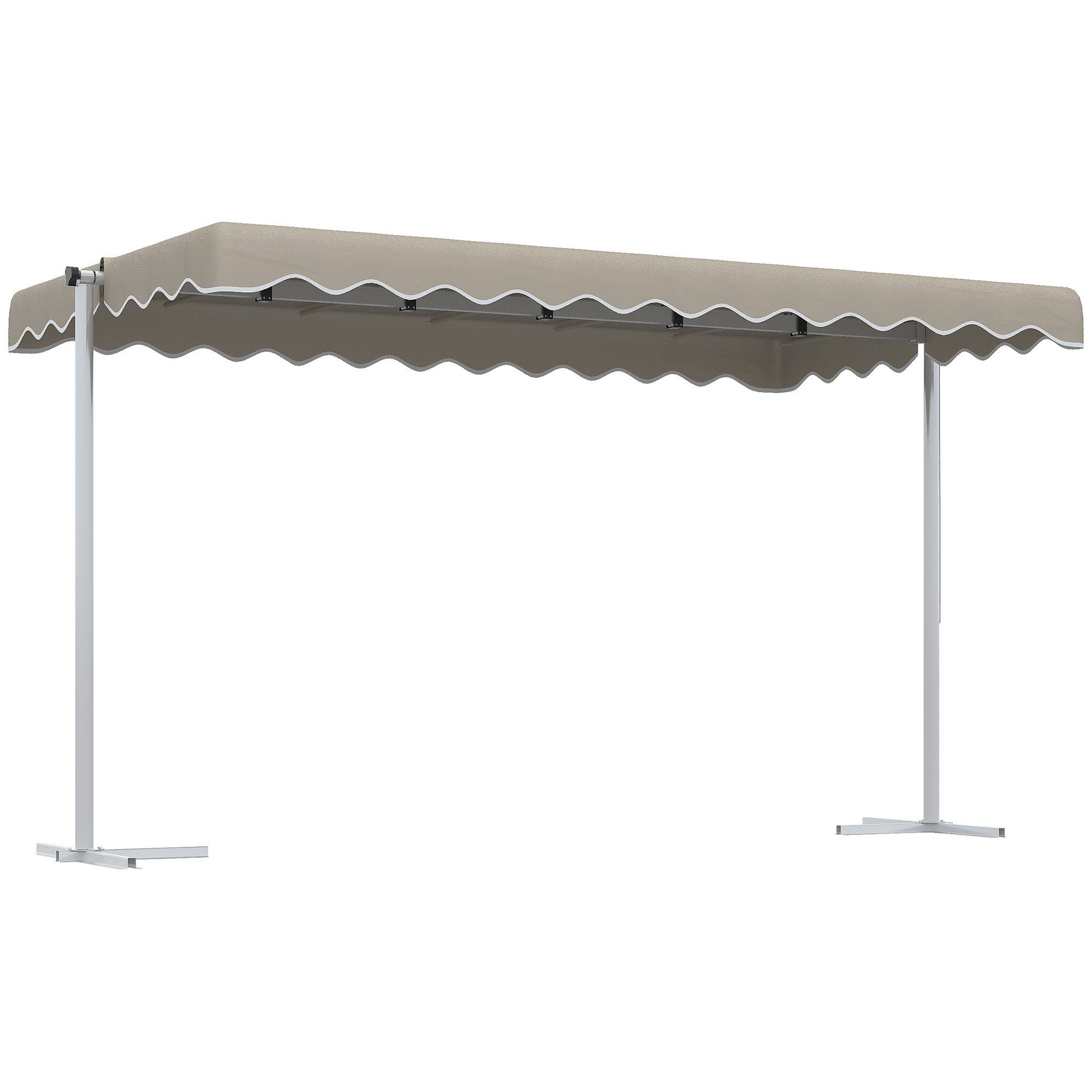 Outsunny Markise mit 360 Drehbarem Dach