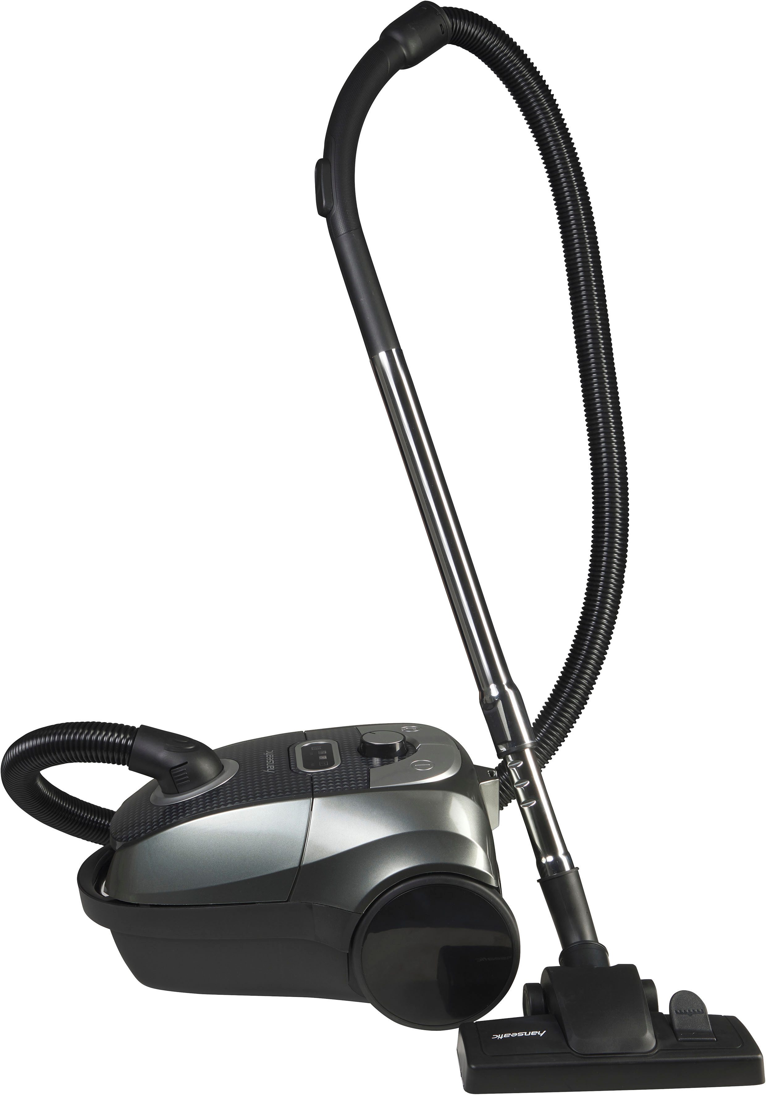 Hanseatic Bodenstaubsauger HBVC85093BSCJ HEPA 12 Filtersystem, Saugkraft manuell einstellbar, 850 W, mit Beutel, 850 W Leistung, 3 Liter Staubbeutel, mit Fugendüse und Möbeldüse