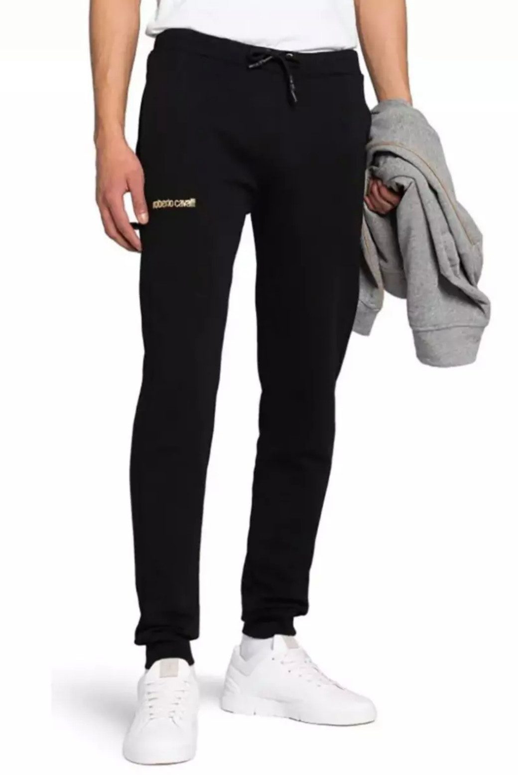 roberto cavalli Jogginghose Firenze RC Monogram Sweatpants Dezentem RC-Monogramm-Print im Laminat-Look