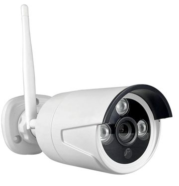 INKOVIDEO WLAN Überwachungsset mit 30,48 cm (12“ Zoll) Monitor und 2x 3 MP Überwachungskamera (Innen- und Außenbereich, 3-tlg., H.265 / H.265+ Komprimierung, Nachtsicht)