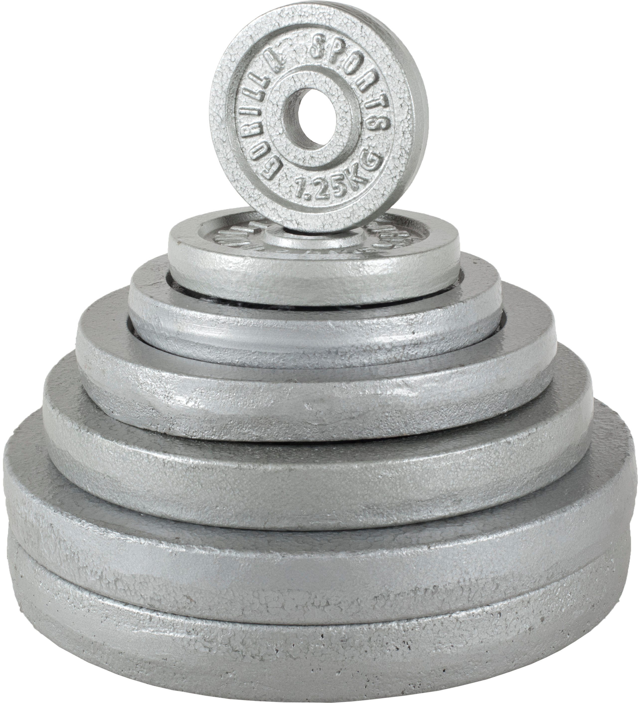 GORILLA SPORTS Hantel-Set Langhantelset Gusseisen 100 kg
