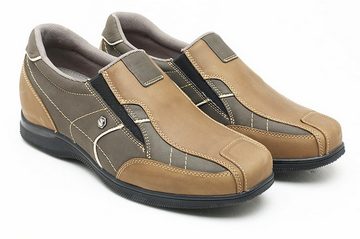 Mario Moronti Rimini braun Slipper + 6,5 cm größer, Schuhe die größer machen, Schuhe mit Erhöhung