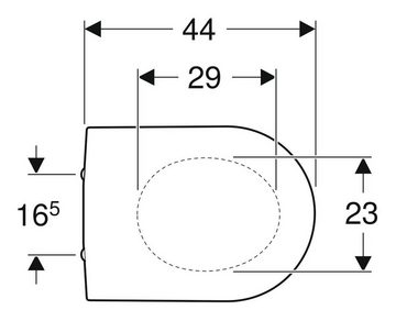 GEBERIT WC-Sitz iCon, WC-Sitz - Weiß