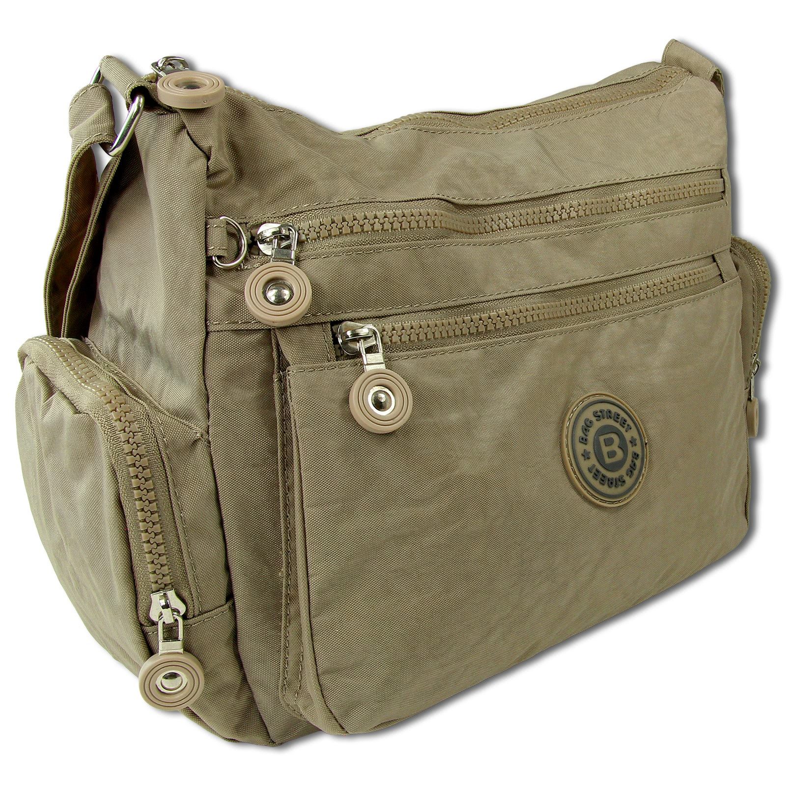 BAG STREET Schultertasche Bag Street Nylon stone Sportliche Damen (Schulter günstig online kaufen