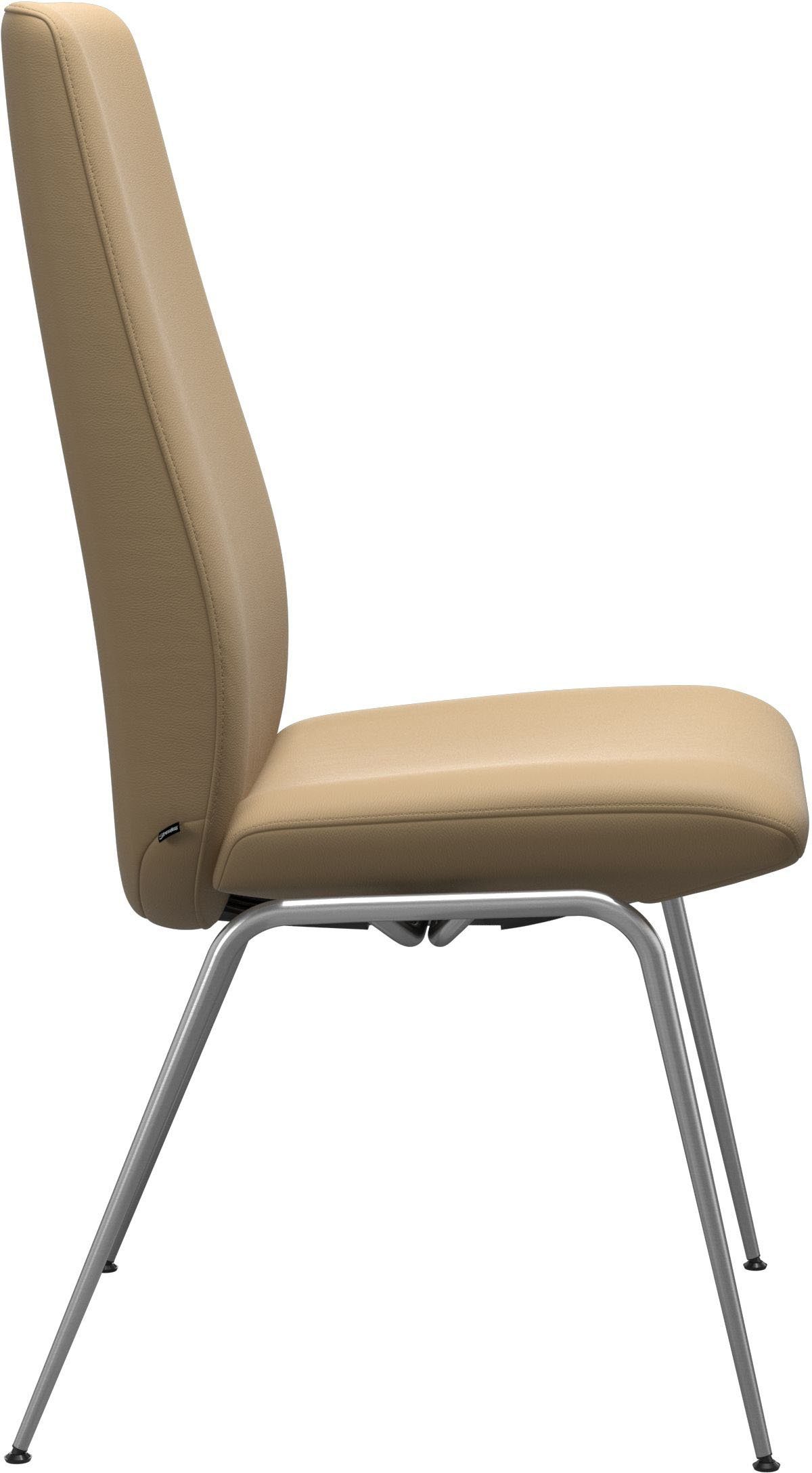 Back, mit Größe Stressless® Stahl Chrom Polsterstuhl L, matt Laurel, aus High in Beinen