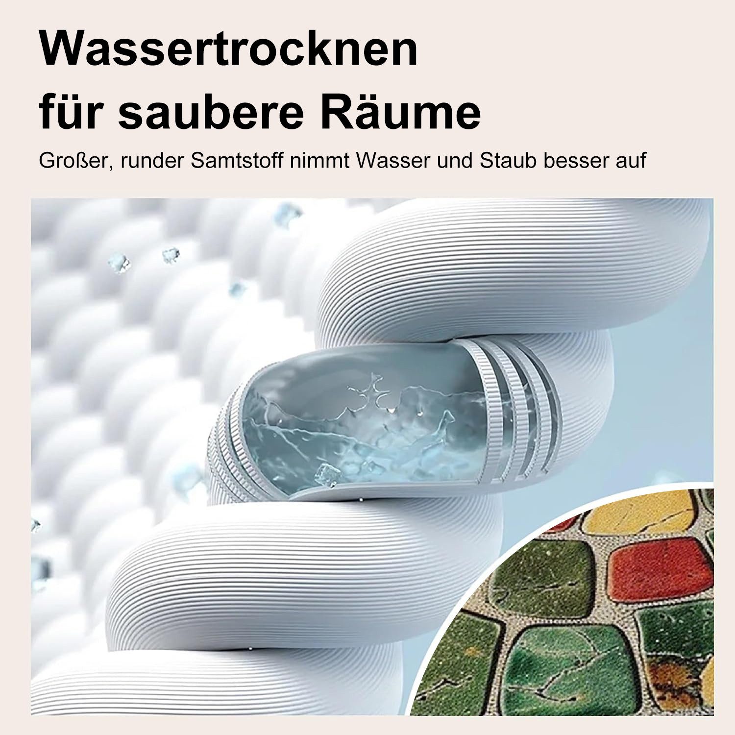 Refined Living Fußmatte Halbrunde Fußmatte 50 x 80 Türmatte Willkommensmatt günstig online kaufen