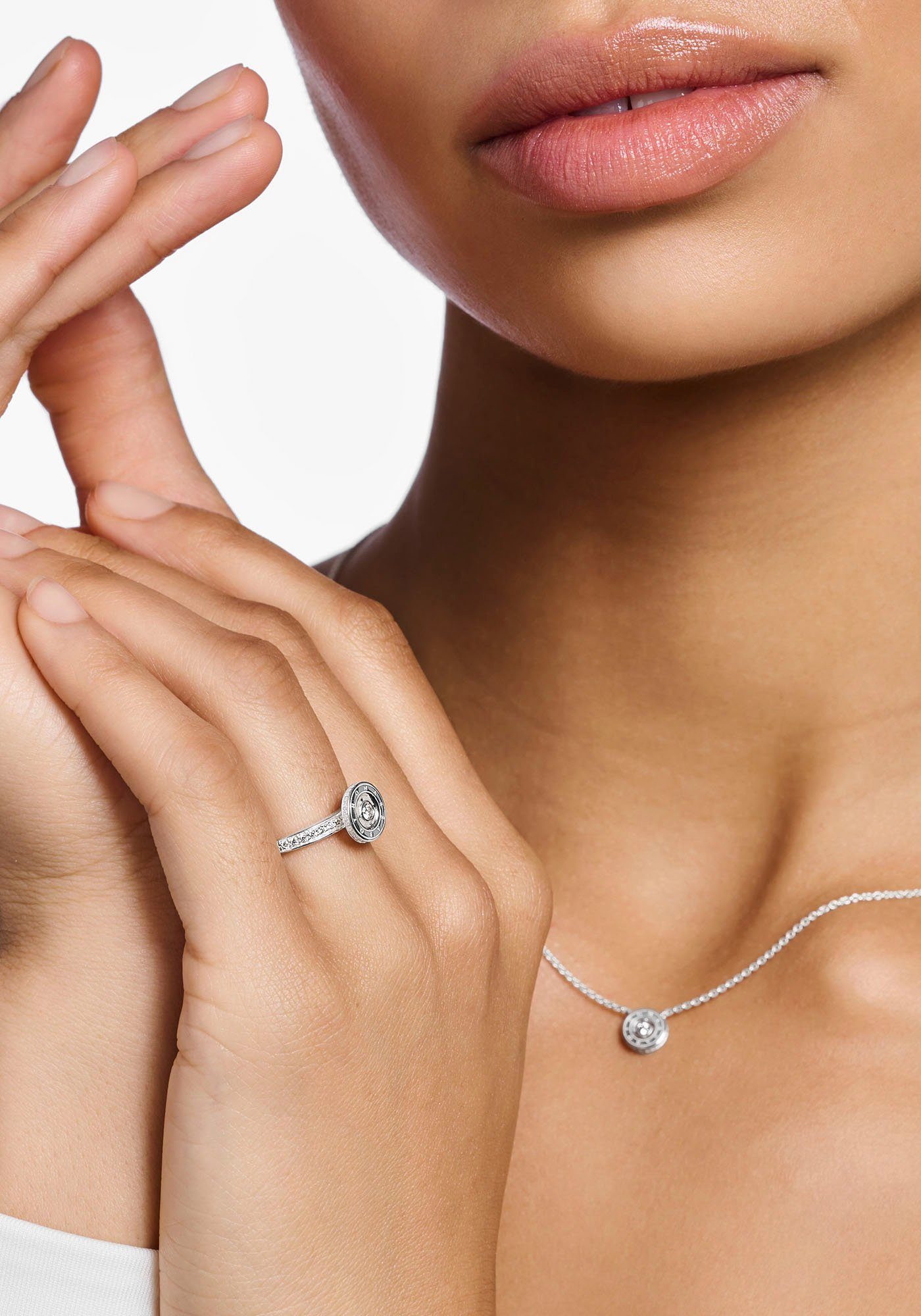 THOMAS SABO Fingerring Kreis, mit Zirkonia (synth)