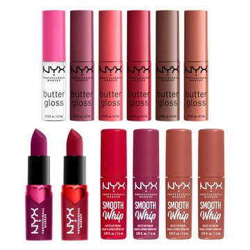 Nyx Professional Make Up Adventskalender, Mini-Adventskalender, 12 Tage Lippen-Make-up mit festlichen Nuancen