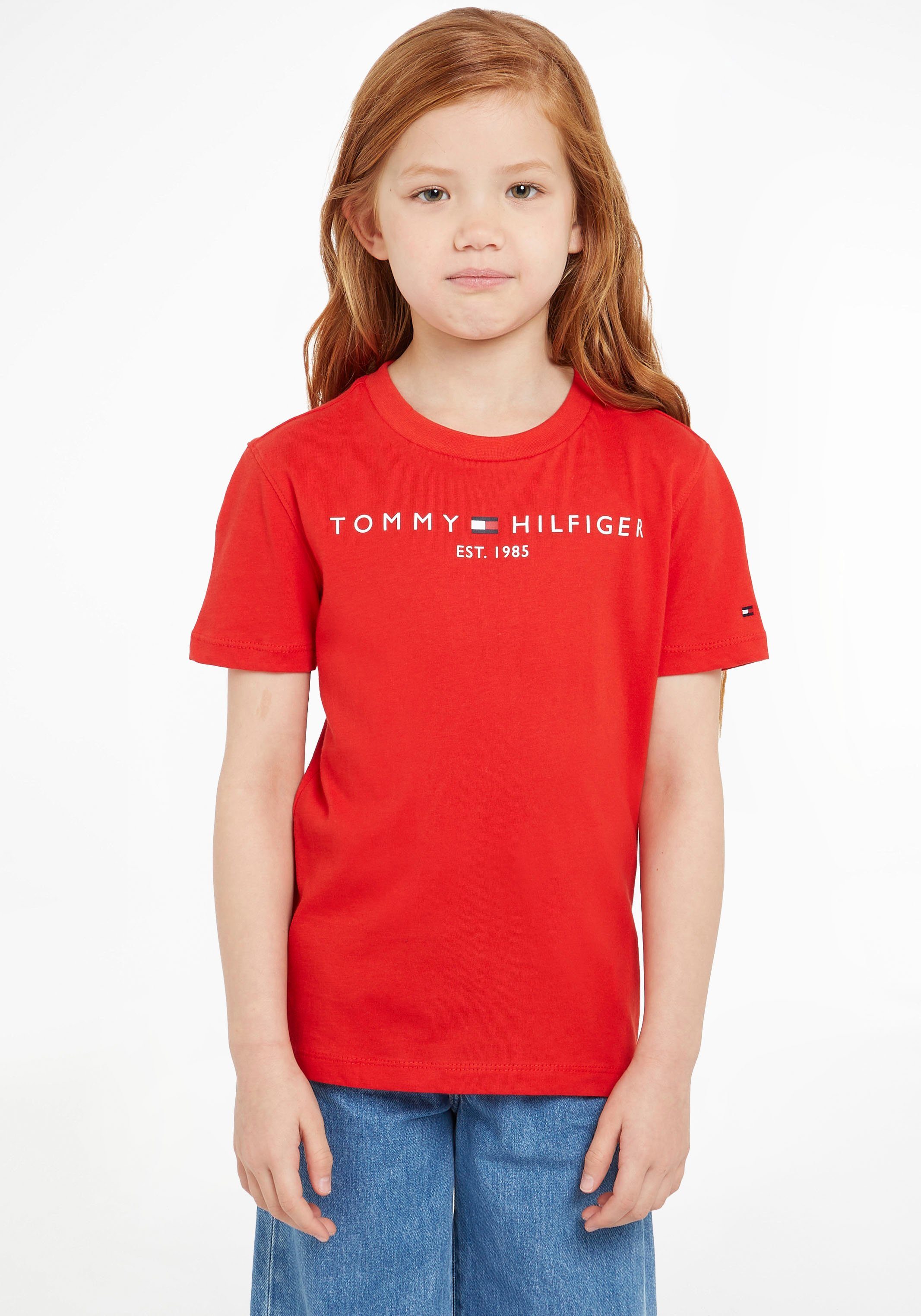 T-Shirt MiniMe,für und TEE Junior Hilfiger Tommy Jungen ESSENTIAL Kids Mädchen Kinder